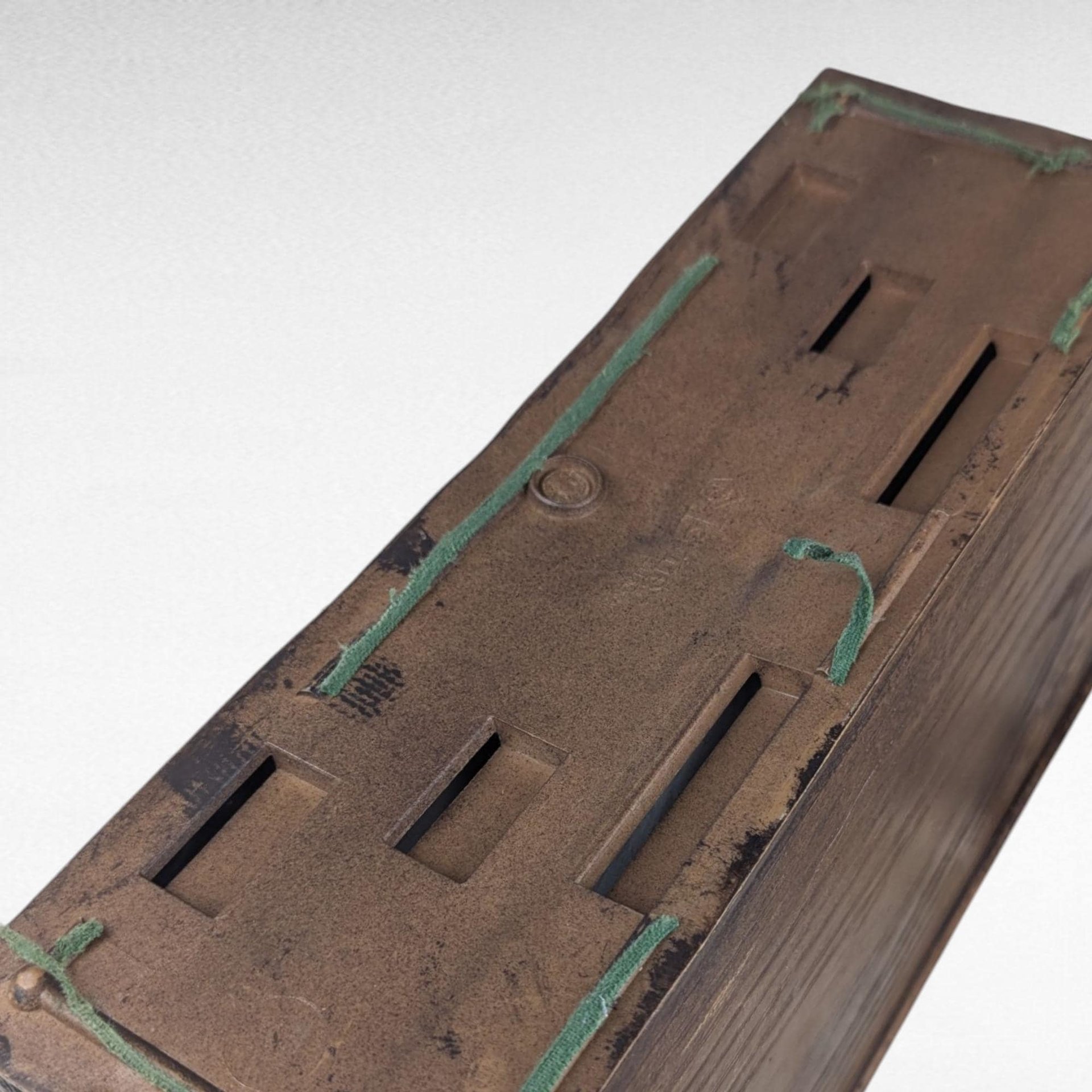 Vintage Lerner Carved Style Plastic Desk Organizer, Faux Wood Letter Holder, Office Storage