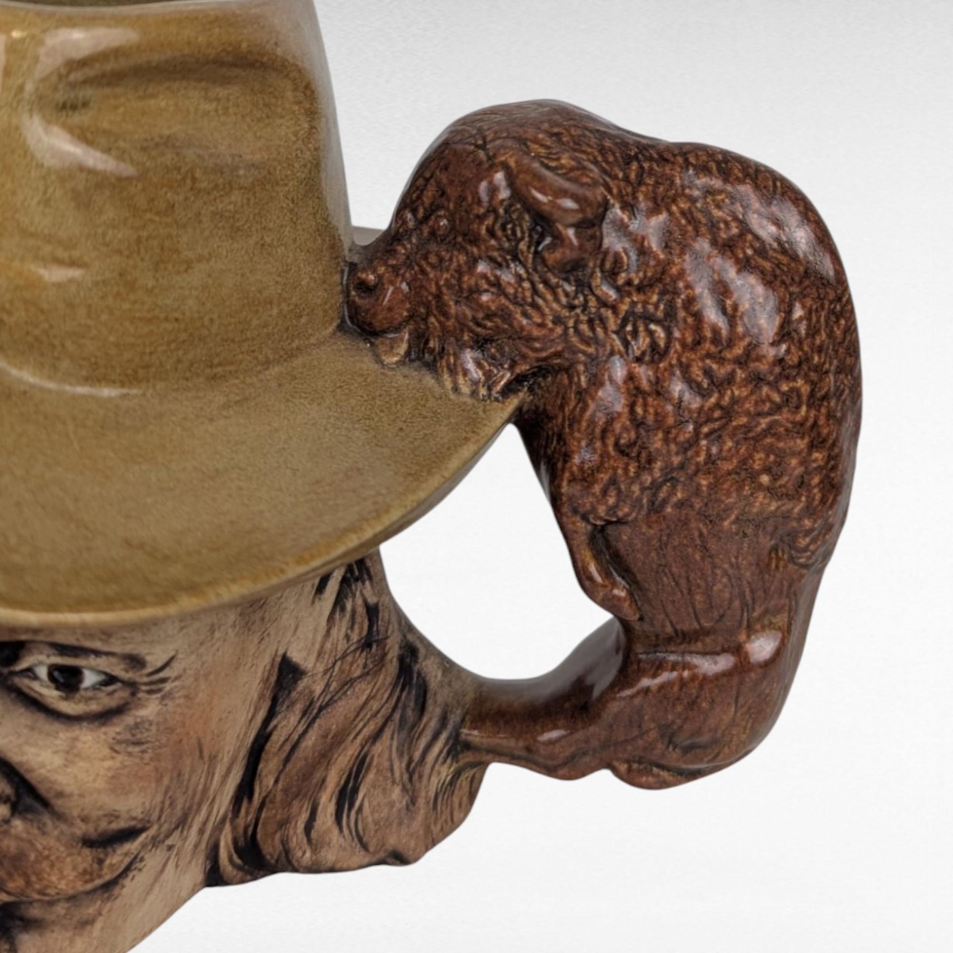 1979 Buffalo Bill Cody Ceramic Mug, Western History Collectible, American Frontier Portrait Mug