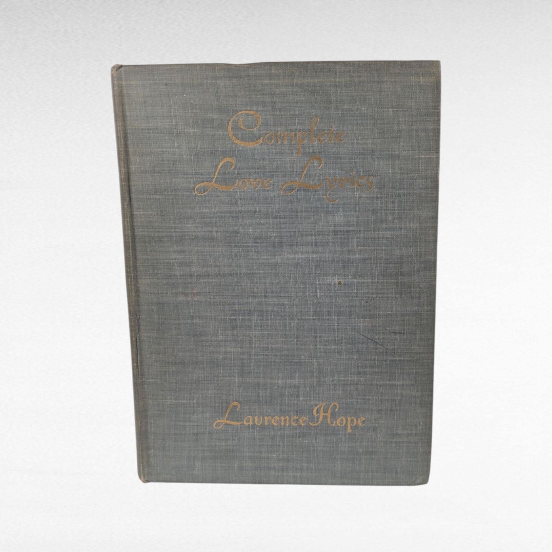 1943 Complete Love Lyrics Laurence Hope Hardcover Poetry Bryan Shaw Illustrations