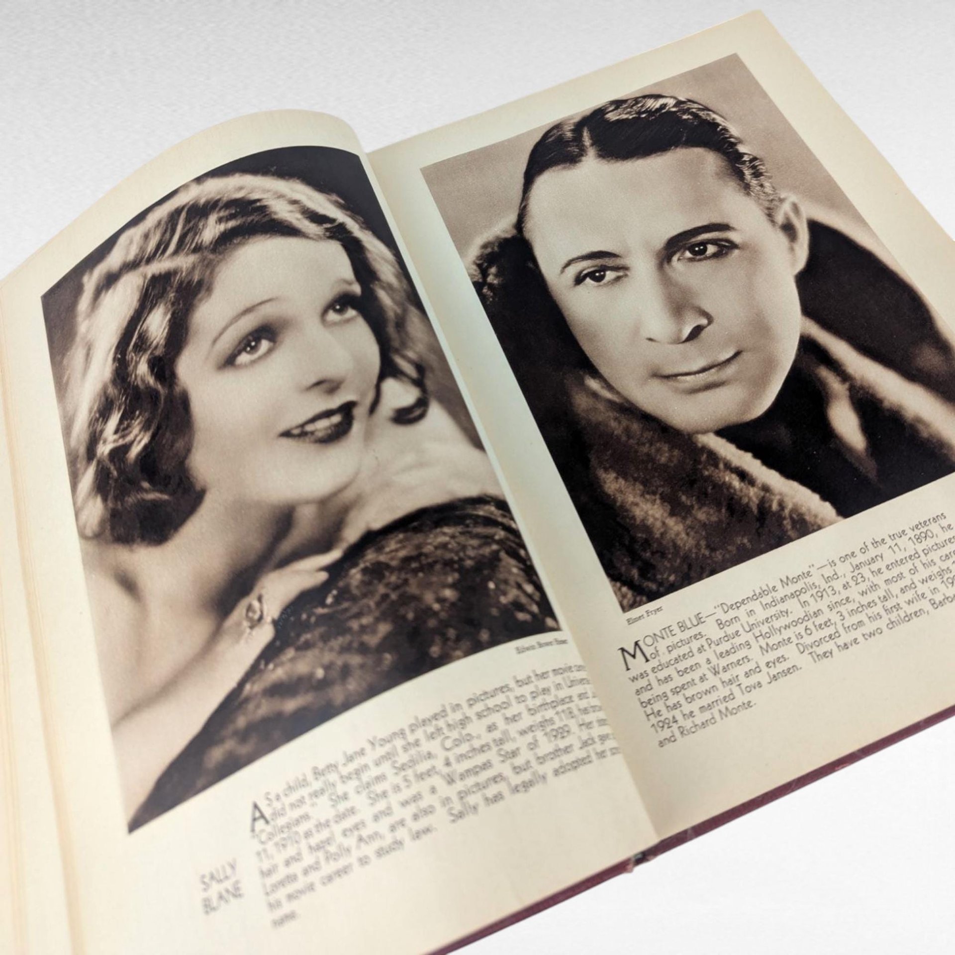 1930 Stars of the Photoplay Book, Antique Movie Star Portraits, Vintage Hollywood Memorabilia