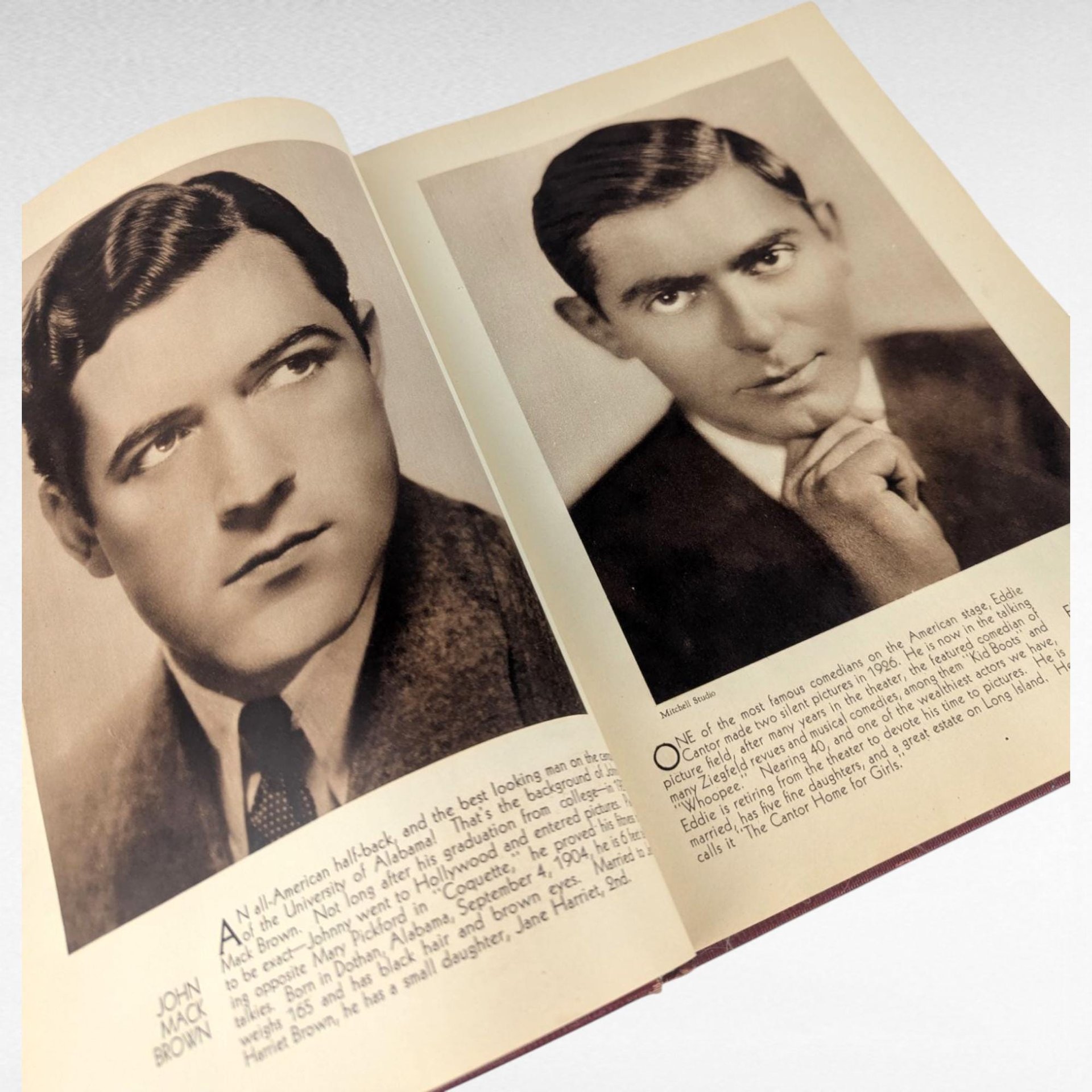 1930 Stars of the Photoplay Book, Antique Movie Star Portraits, Vintage Hollywood Memorabilia