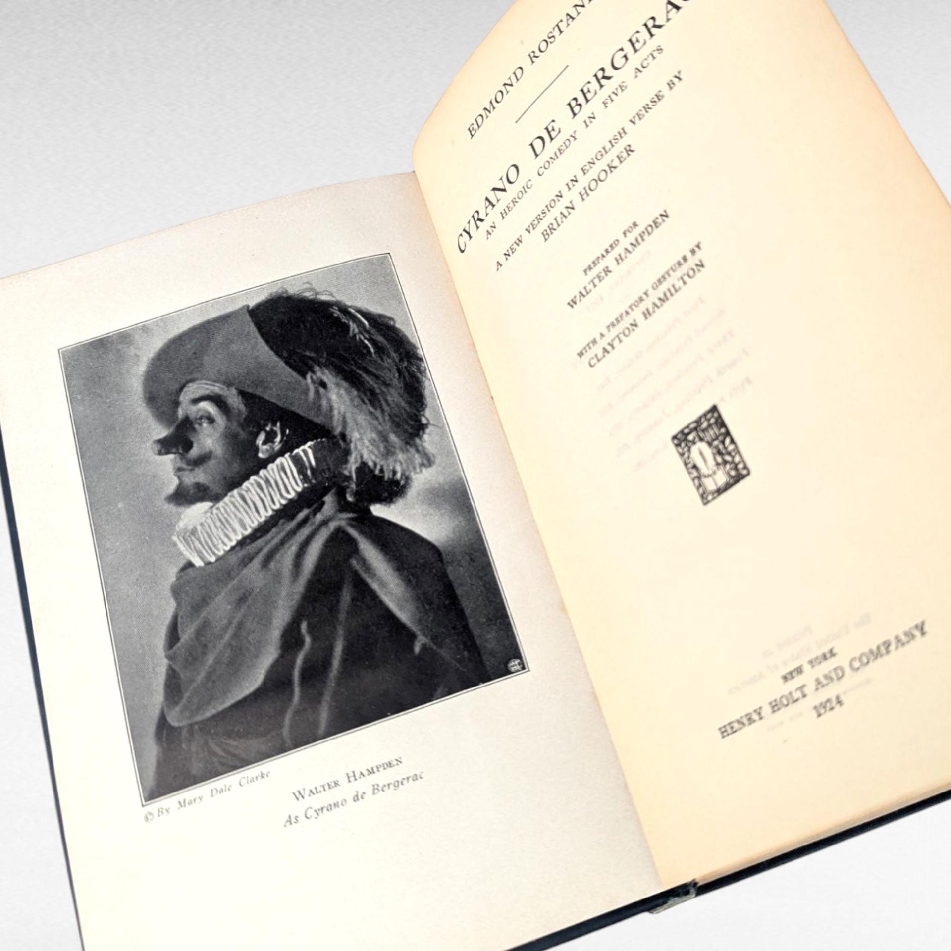 Vintage Cyrano de Bergerac Book, 5th Printing, Brian Hooker Translation, Classic French Drama, Literary Gift