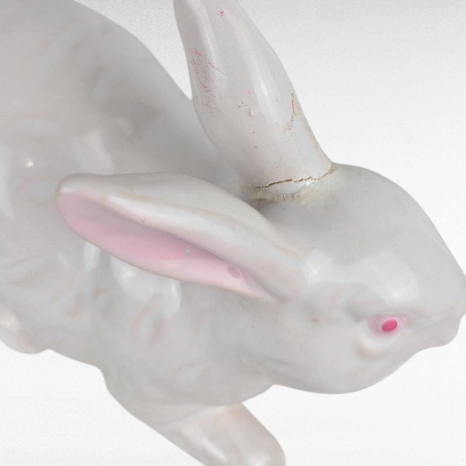 Vintage Rosenthal Netter Ceramic Bunny Pair, Figurine, Spring Decor, Gift for Rabbit Lover