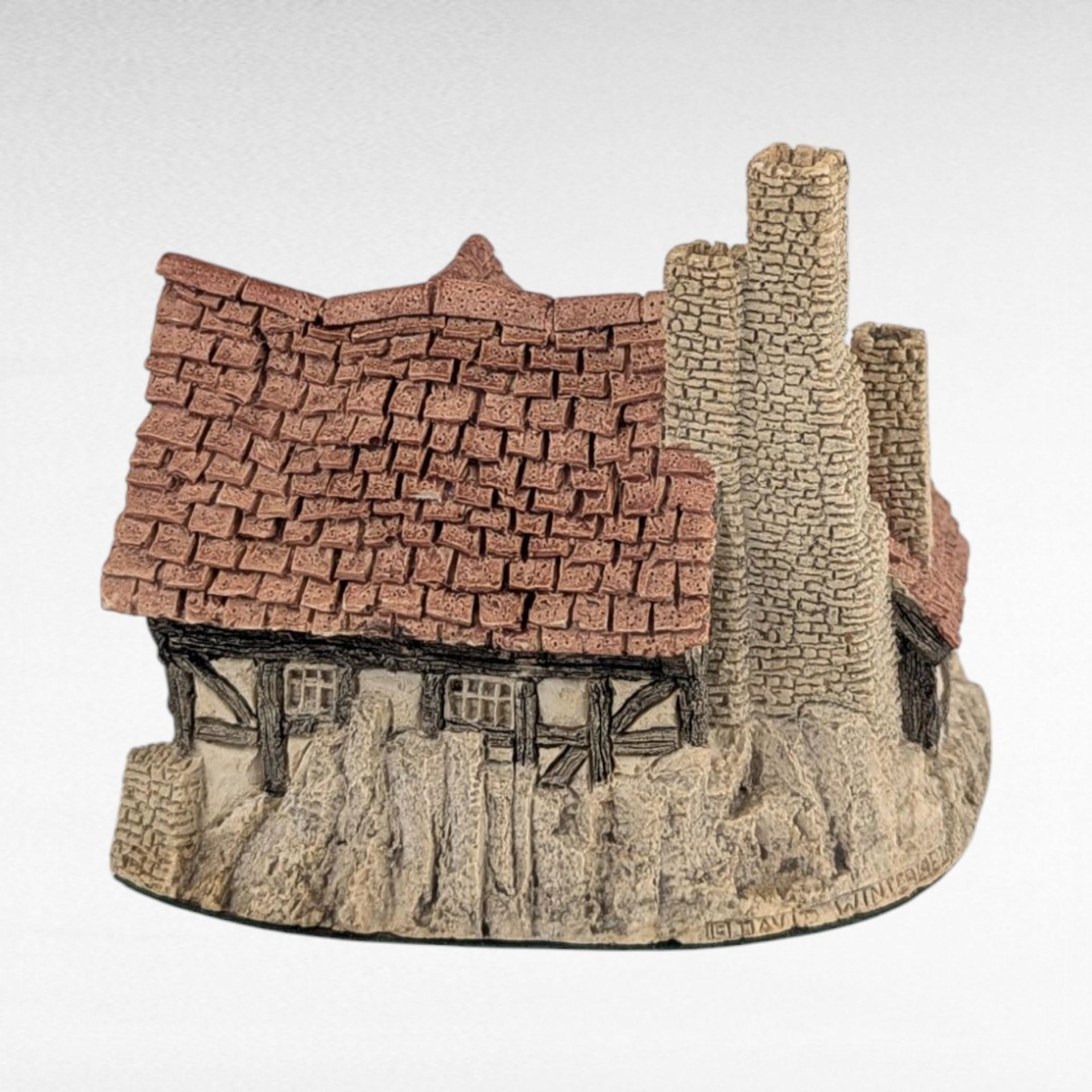 1983 David Winter The Bothy Figurine, Vintage English Village Cottage Sculpture, Collectible Home Decor Gift