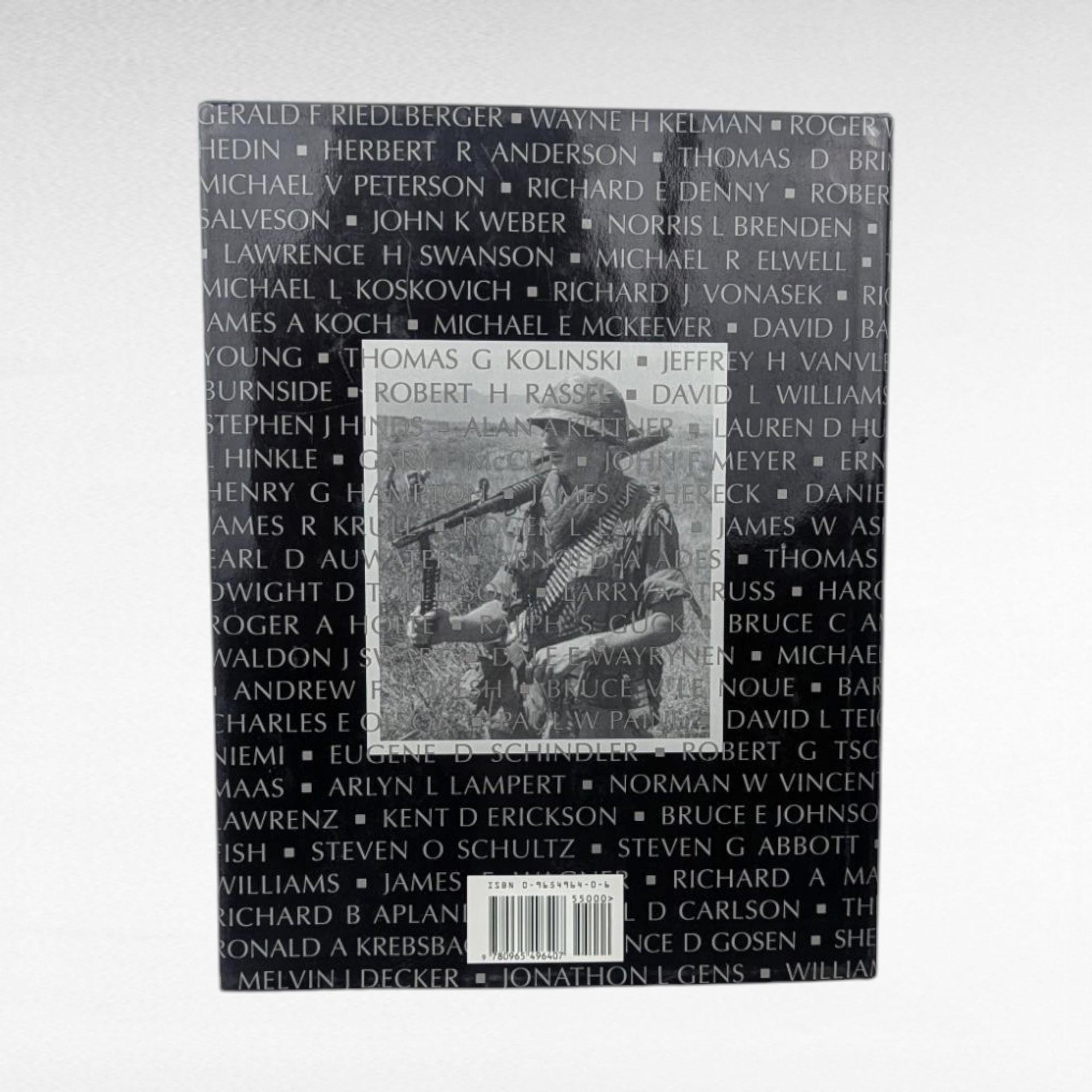 Signed 1996 "The Faces Behind the Names: The Vietnam War" Hardcover Book by Don Ward - Military History Collectible - Veteran Interest