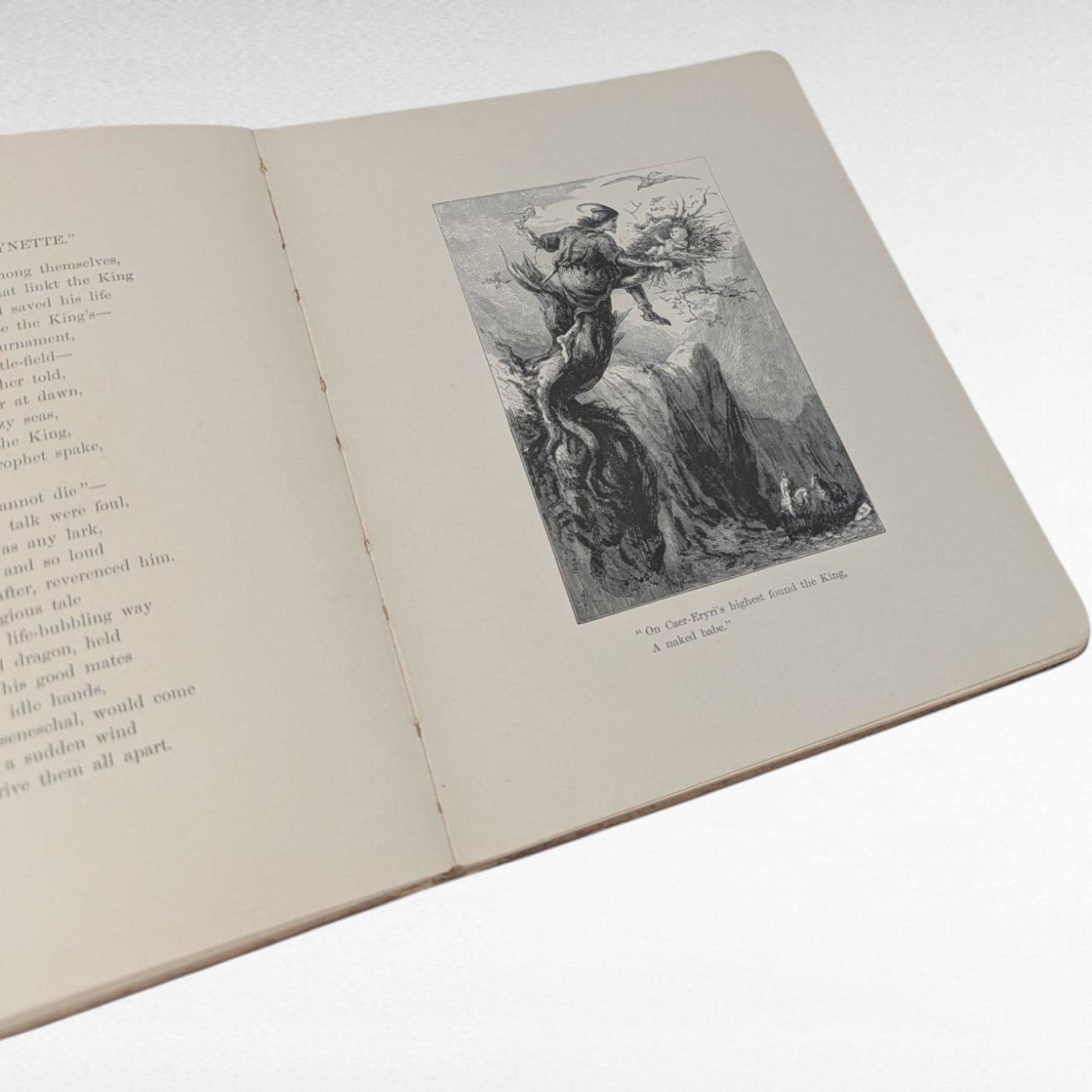 1888 Tennyson Poetry Book, Antique Illustrated Verse, Gems from Tennyson, Hammett Billings Art, Porter Coates, Literary Collectible