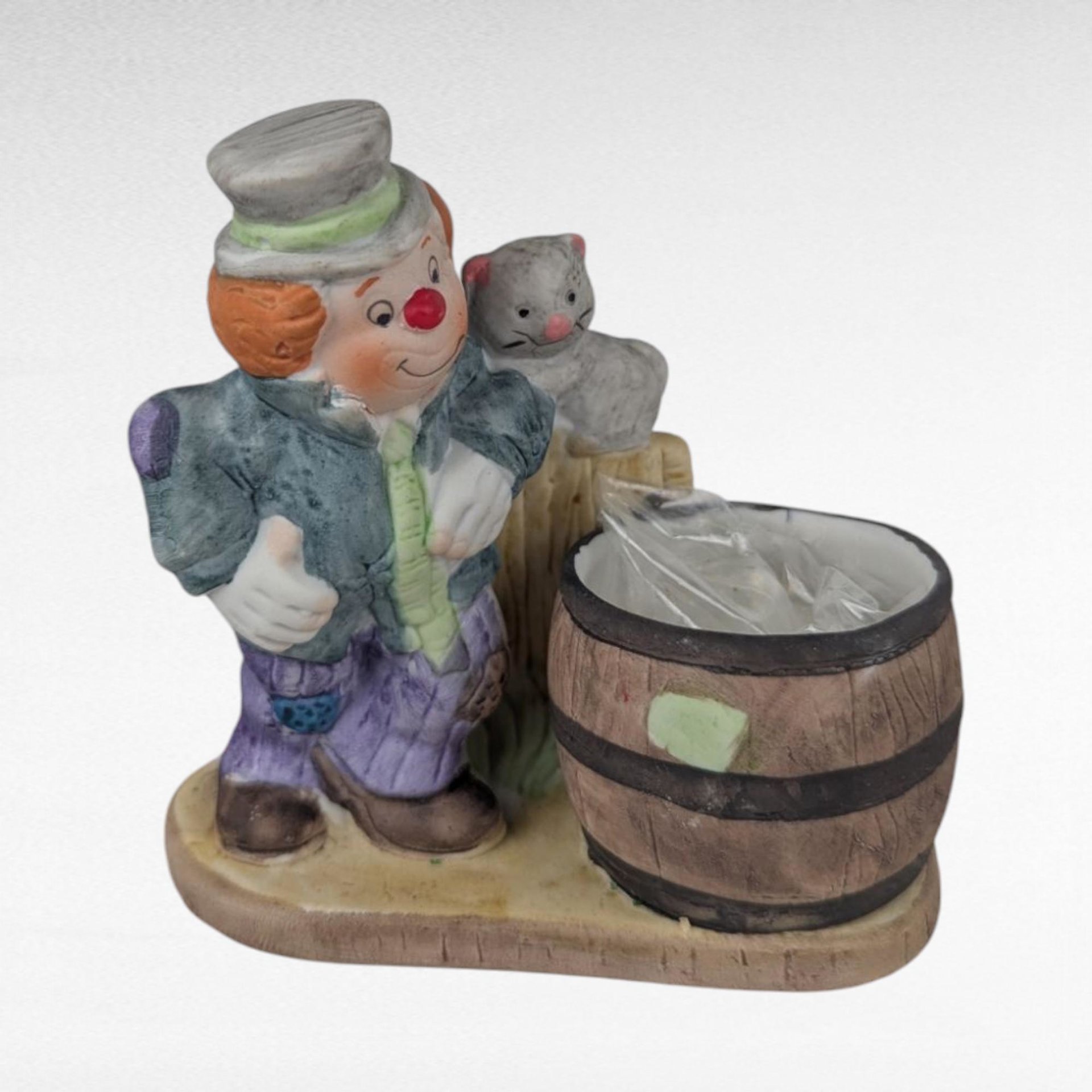 Vintage Hobo Luvkins Candle Holder Set, Ceramic Figurines, Whimsical Hobo Art, Collectible Candle Holders, Unique Home Decor, Set of 6