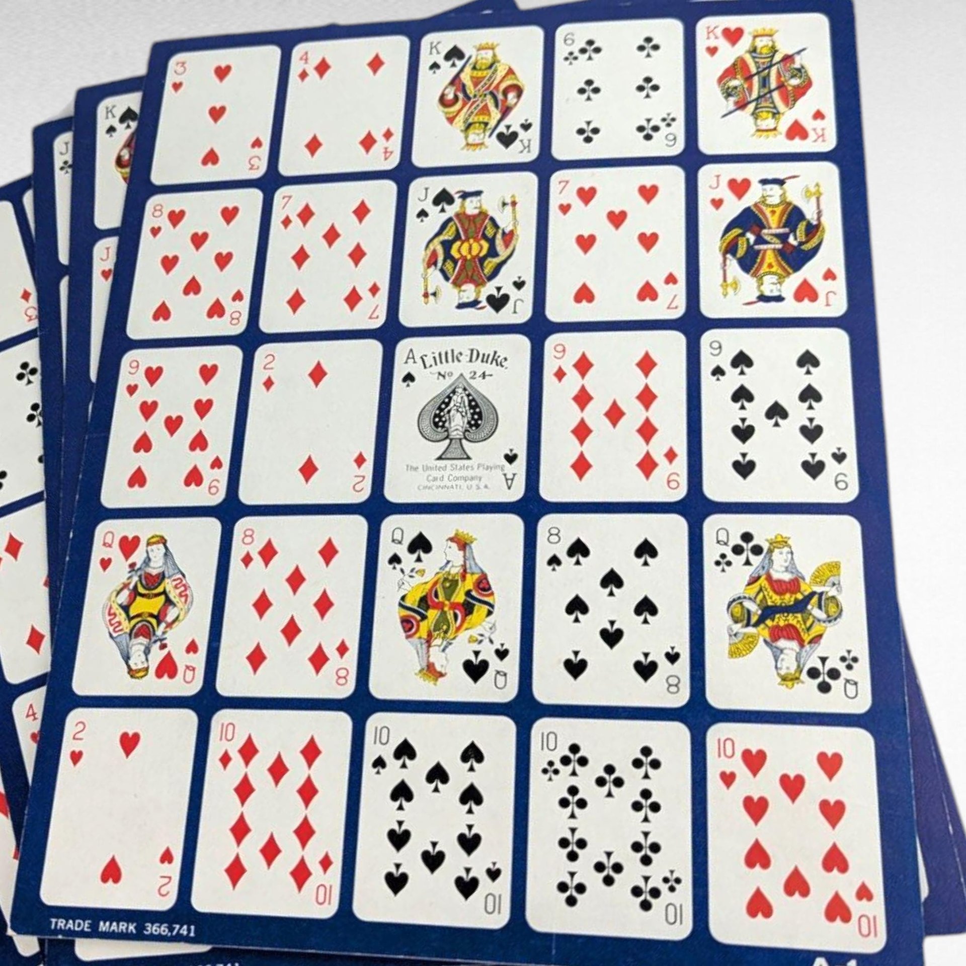 Vintage Po-Ke-No Game, Complete 12 Board Set with Chips - Classic Poker Keno Group Card Game, Instructions Included