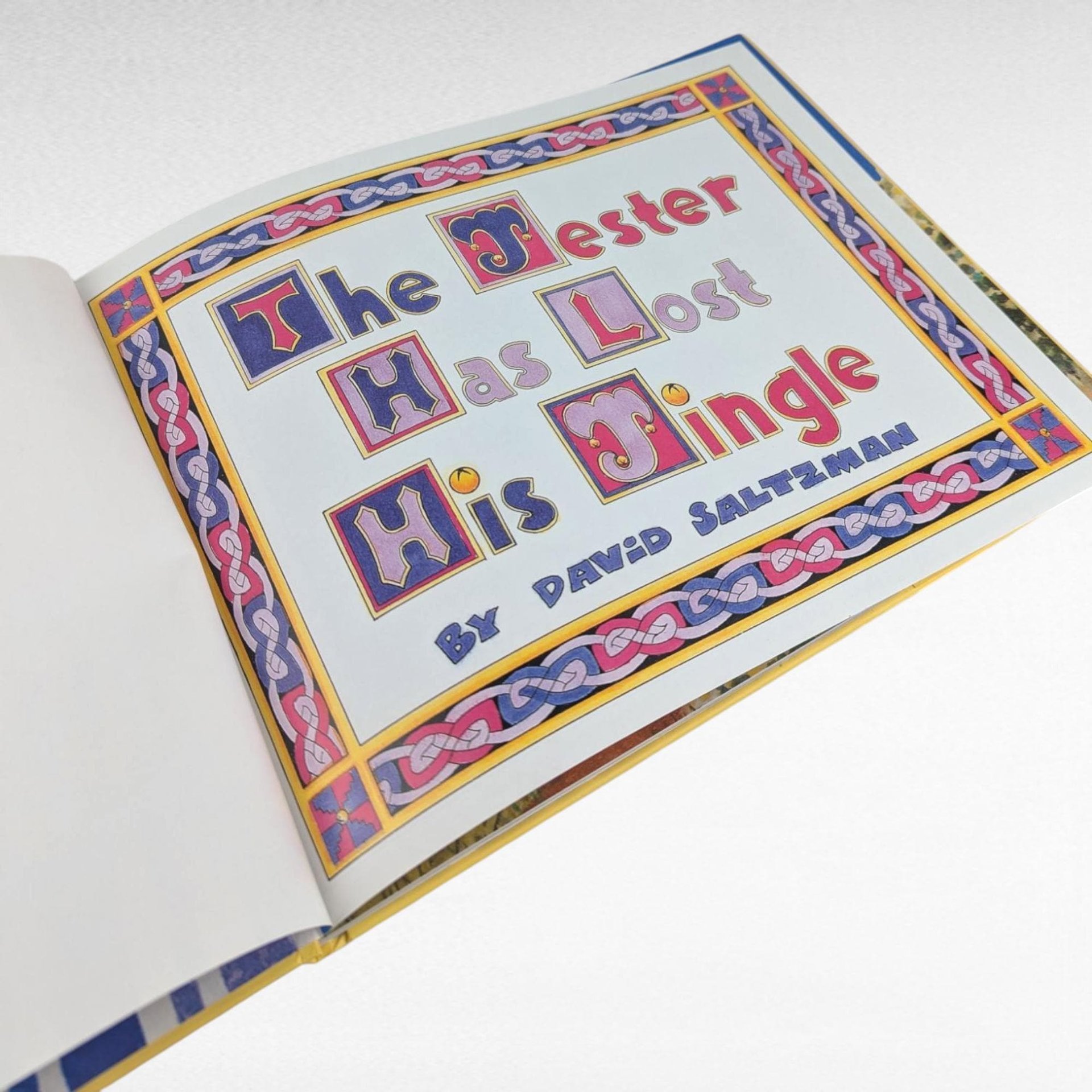 1995 Jester Has Lost His Jingle Book, David Saltzman, Maurice Sendak Afterword, Vintage Children's Story, Gift for Kids