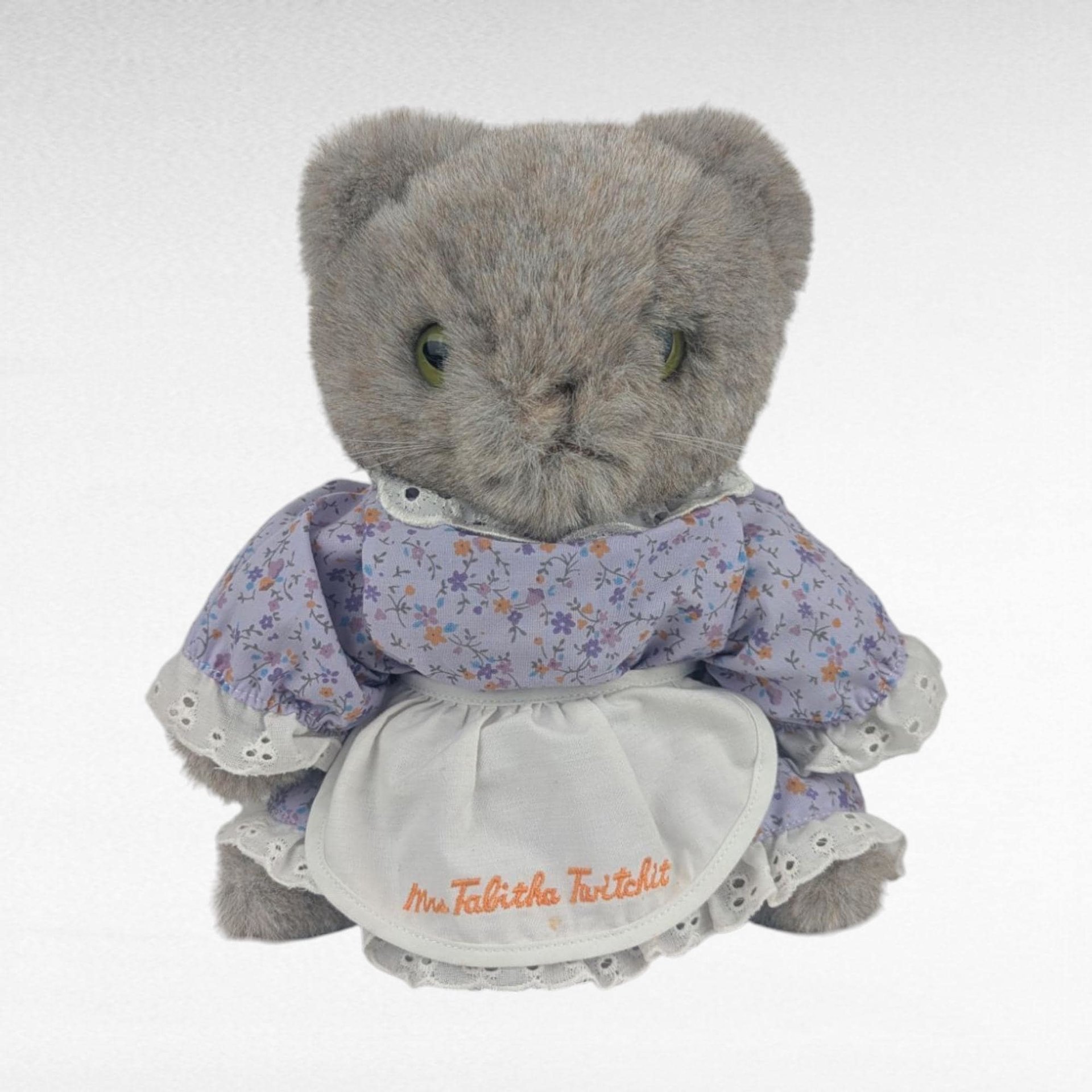 Vintage Beatrix Potter Mrs Tabitha Twitchit Plush, 8.5 Inch Eden Frederick Warne Collectible Stuffed Animal Cat