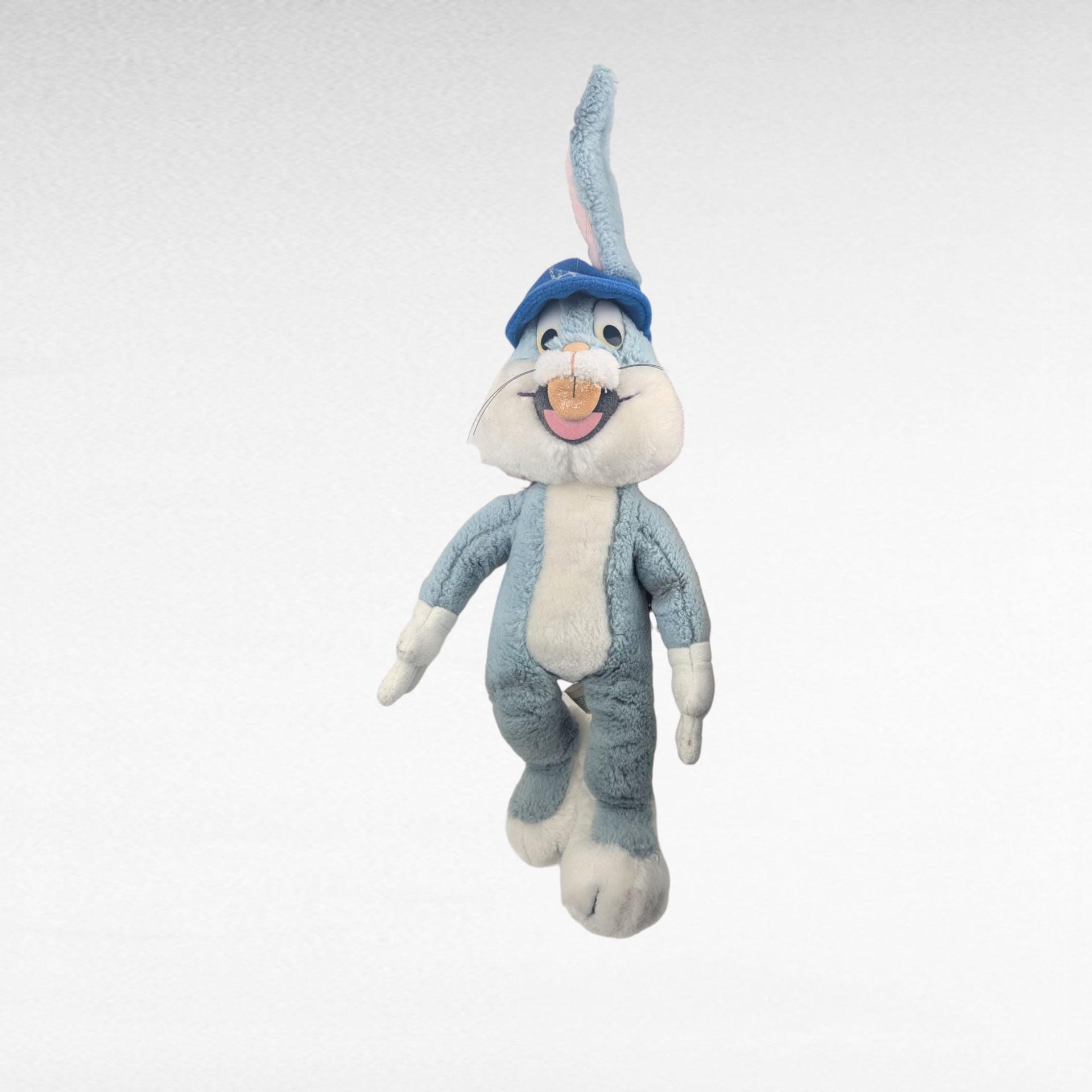 Vintage 1991 Bugs Bunny Plush with Blue Hat, 15.5 Inch Looney Tunes Stuffed Animal Toy, 90s Cartoon Collectible