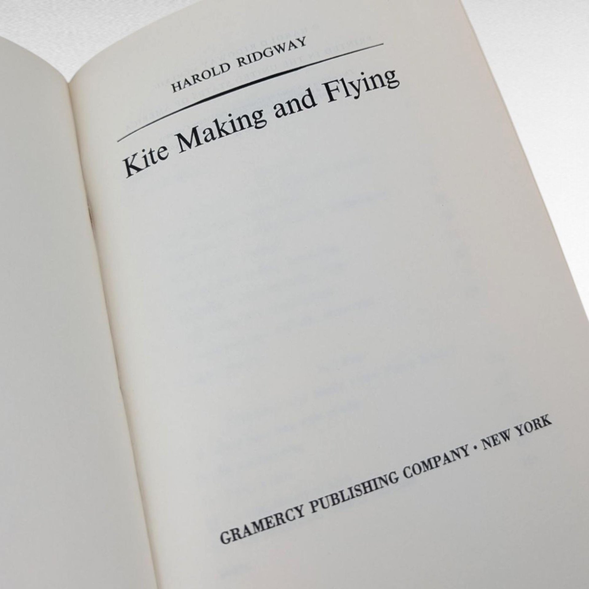 Vintage 1962 Kite Making and Flying, Harold Ridgway, Hardcover Book, Illustrated Hobby Guide, Craft Book