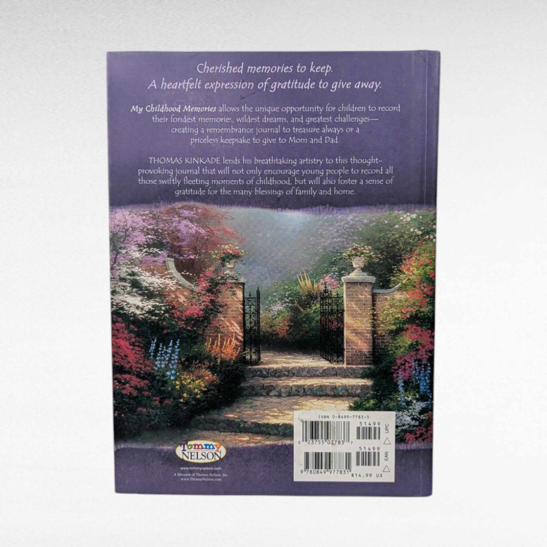 Unused Thomas Kinkade My Childhood Memories Keepsake Journal, 2003, Hardcover