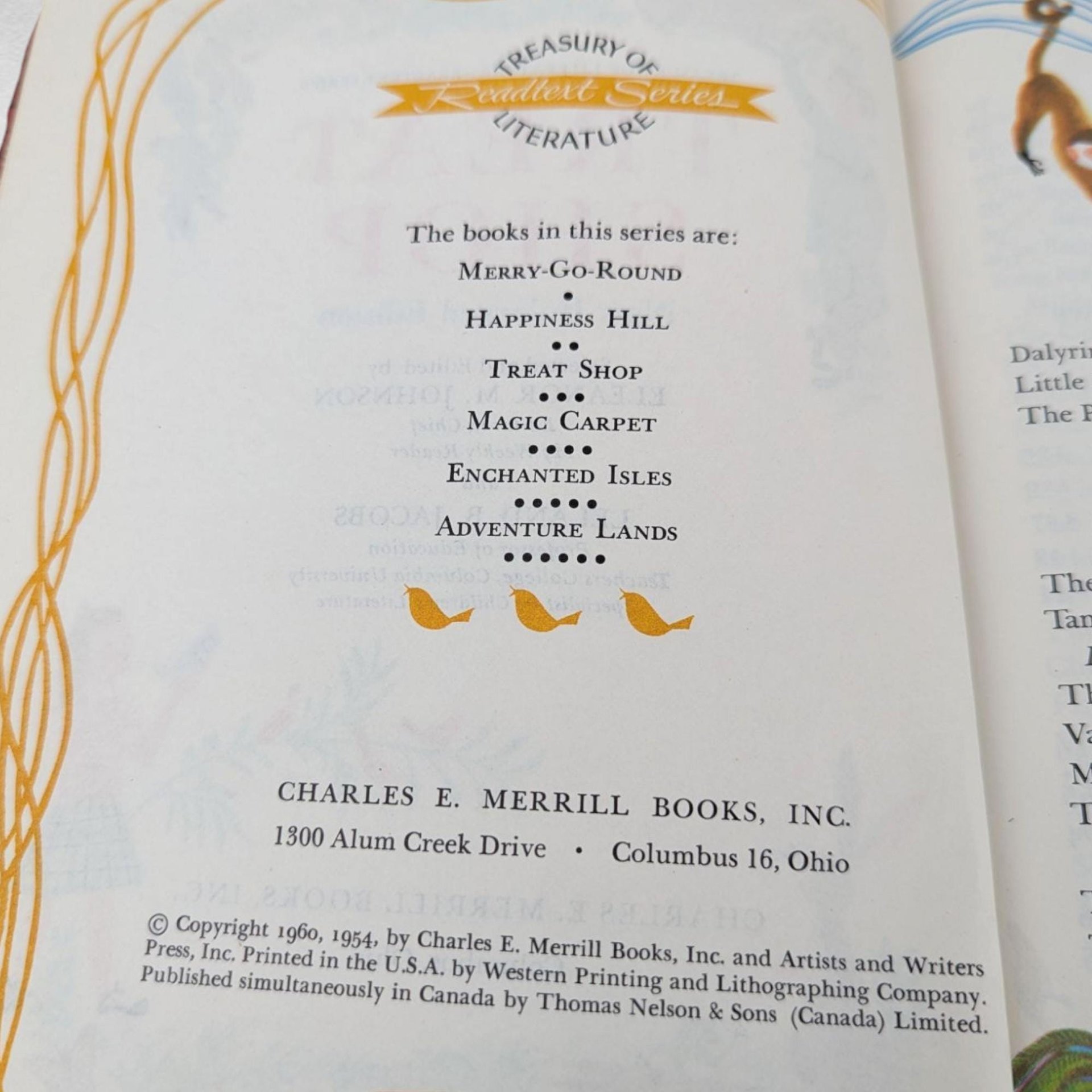 Vintage 1960 Treat Shop Book, Eleanor M. Johnson, Children's Literature, Illustrated Hardcover