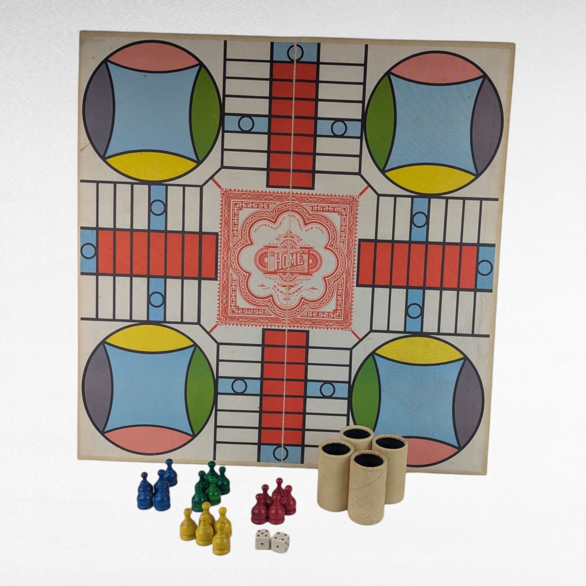 Vintage 1959 Parcheesi Game, Selchow & Righter Gold Seal Edition, Complete Family Board Game, Classic Game Night