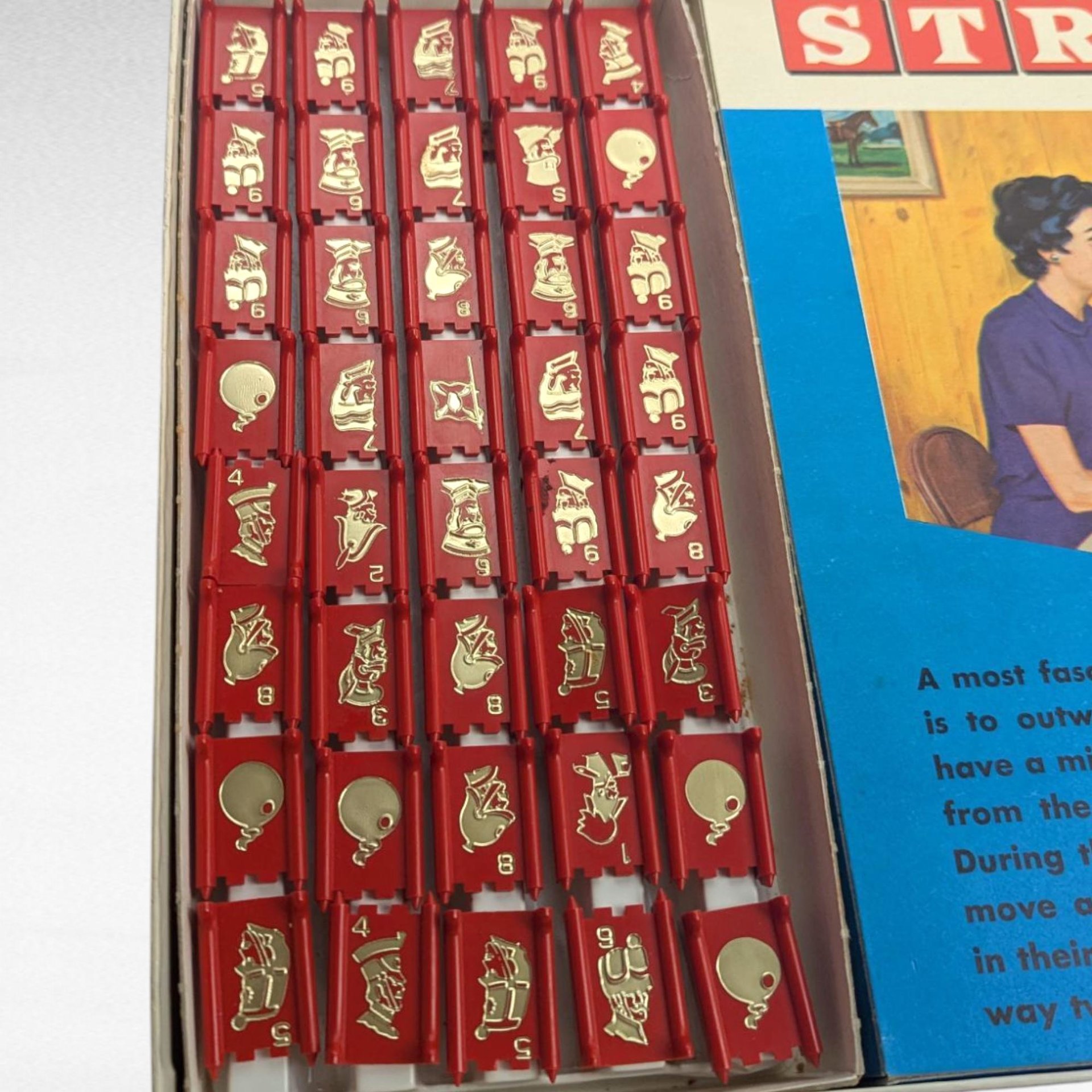 Vintage 1975 Stratego Board Game, Milton Bradley, Complete, Classic Strategy Game, Two-Player Battle Game