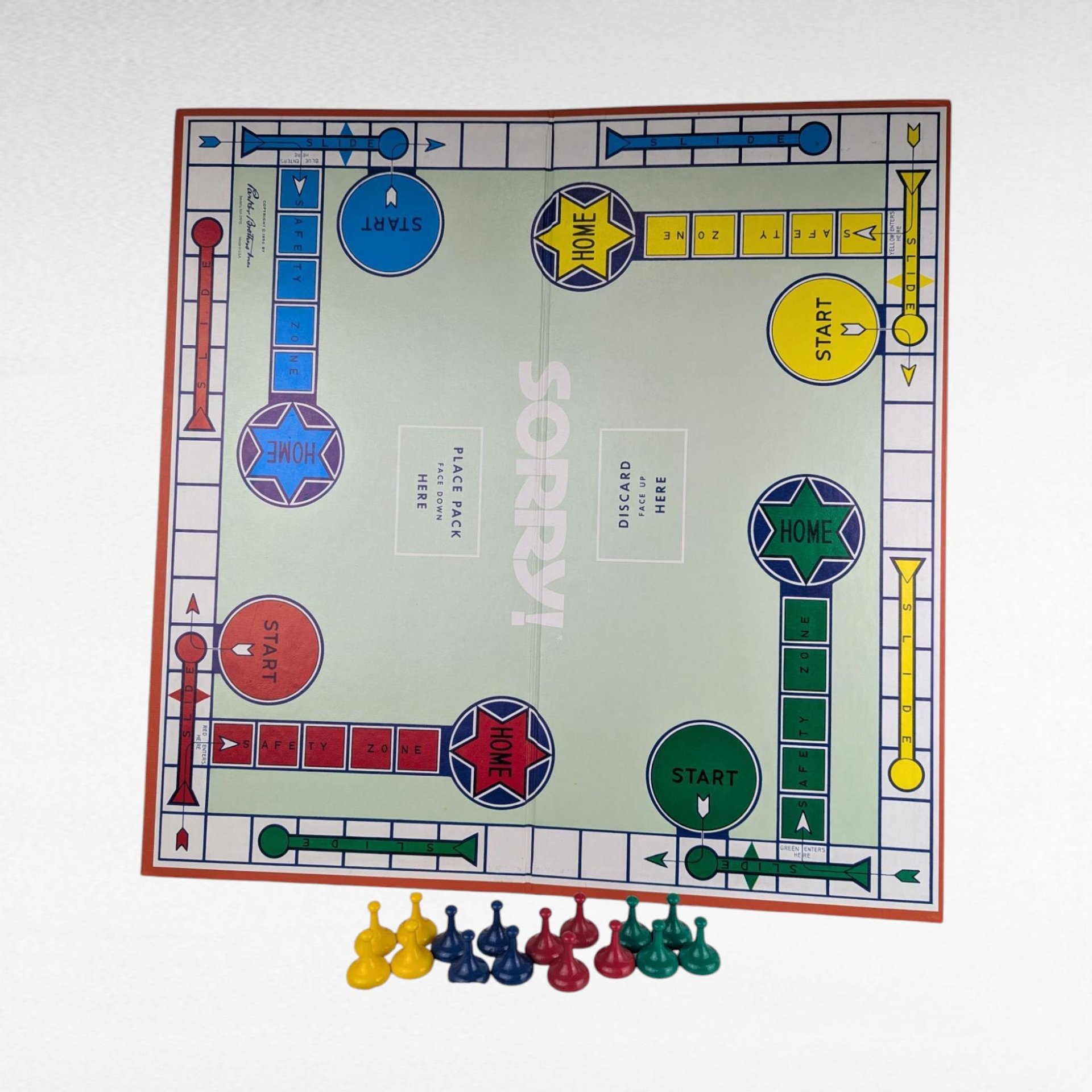 1972 Sorry! Game by Parker Brothers, Complete Vintage Board Game, Family Game Night, Collectible Classic