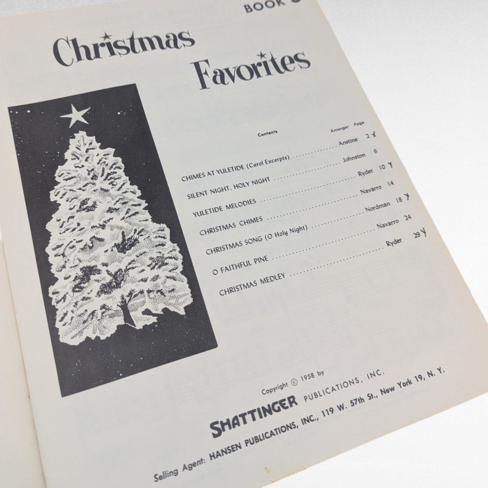 Vintage 1958 Christmas Music Book Set, Softcover Piano Sheet Music, Holiday Song Collection, Gift for Musician, Festive Music Decor