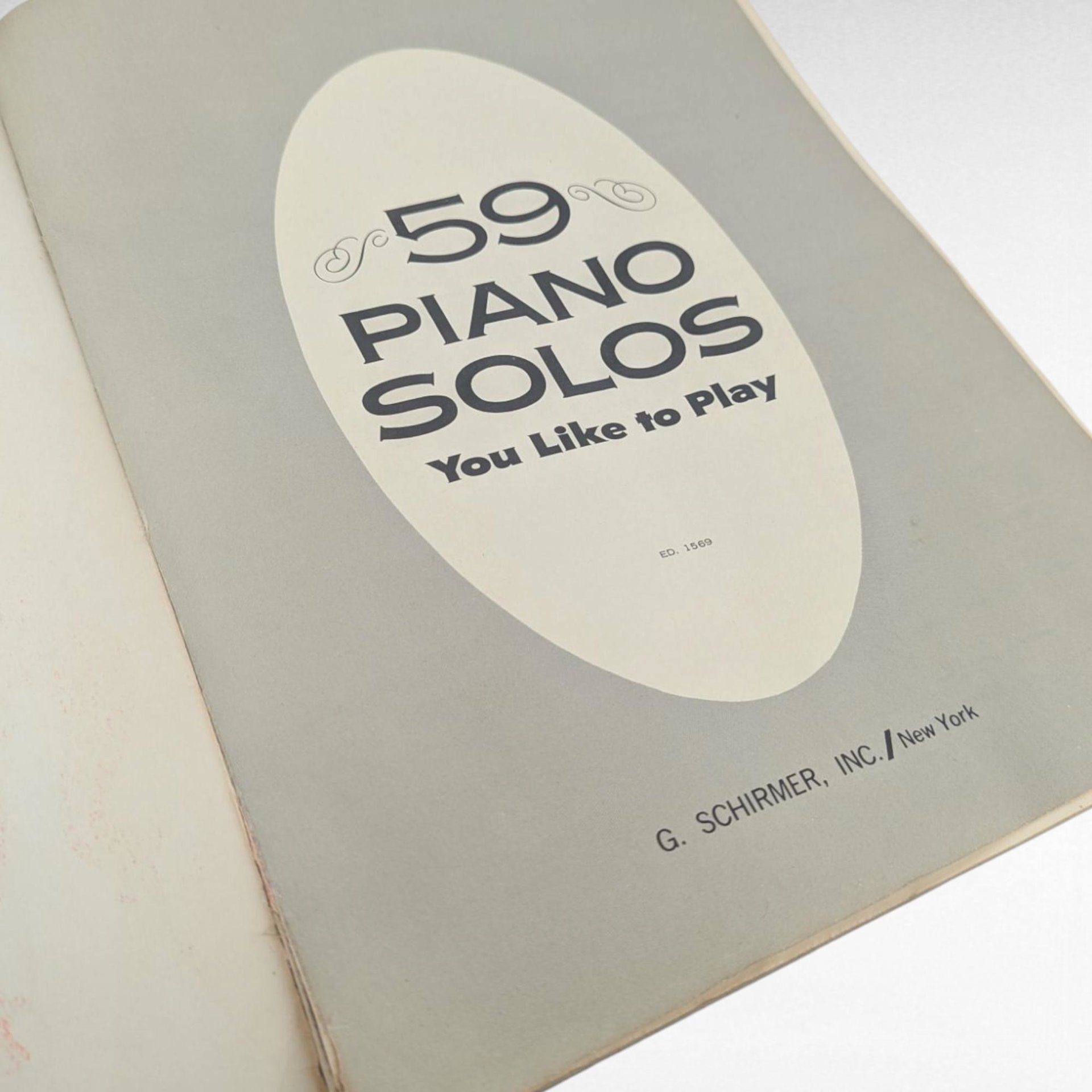 1936 Piano Solos Sheet Music Book, Vintage G. Schirmer Collection, 59 Easy to Play Pieces, Gift for Pianist