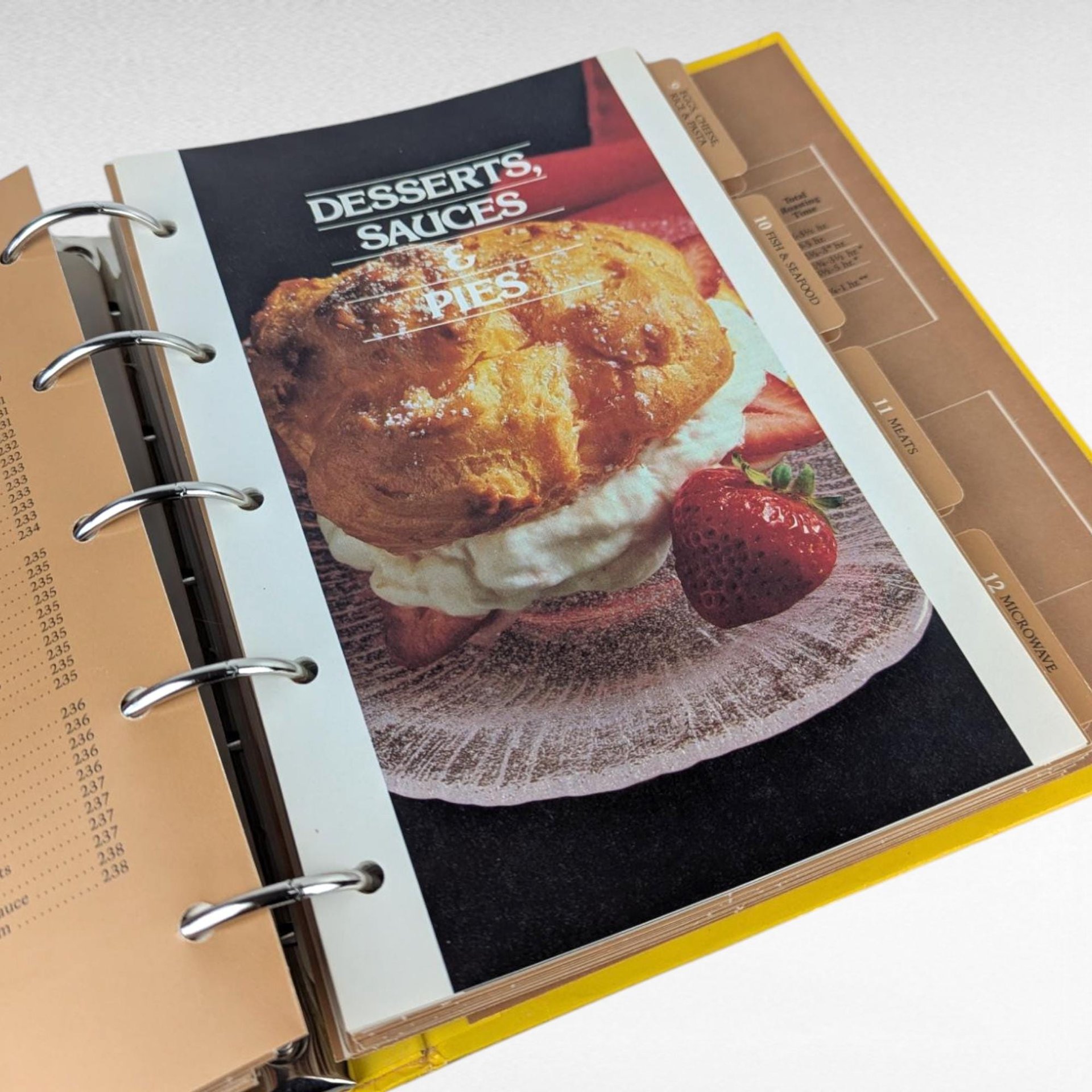 1979 Pillsbury Kitchens' Family Cookbook, Vintage Hardcover Recipe Book, Three Ring Binder Cookbook, Baking Gift, Cooking Inspiration