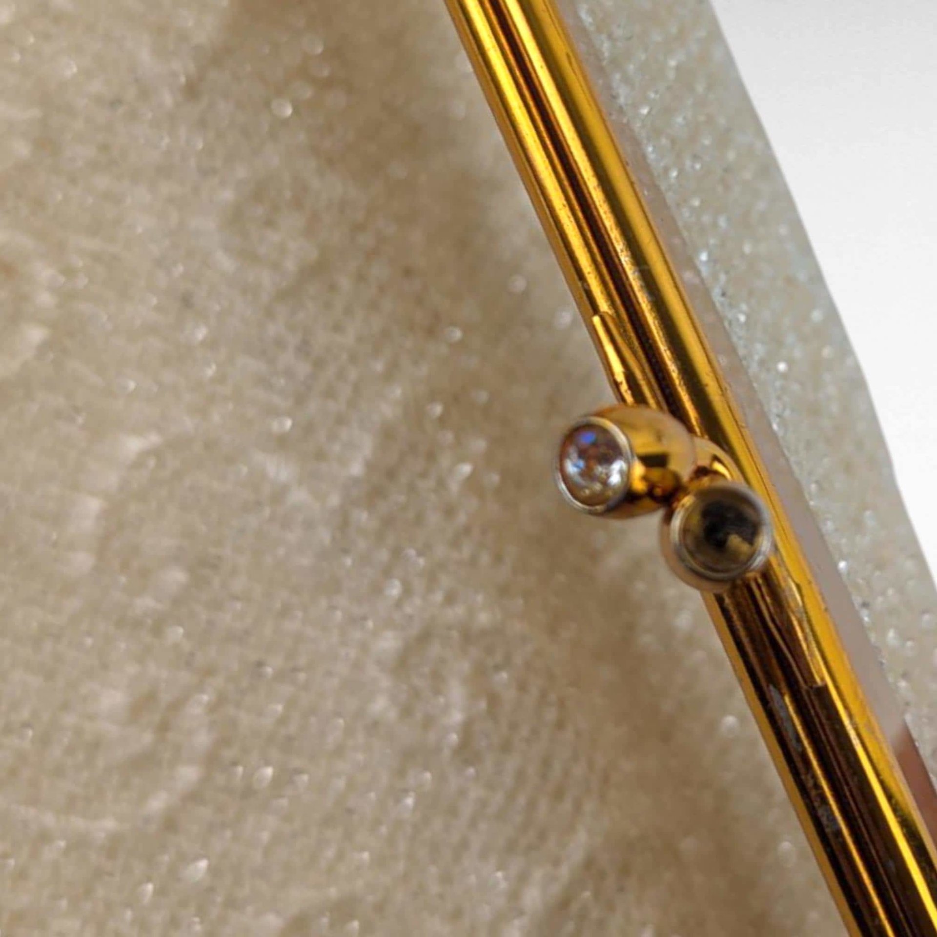 Vintage Beaded Clutch Purse, 1950s 60s White Scroll Handbag, Gold Frame Evening Bag, Gift for Her