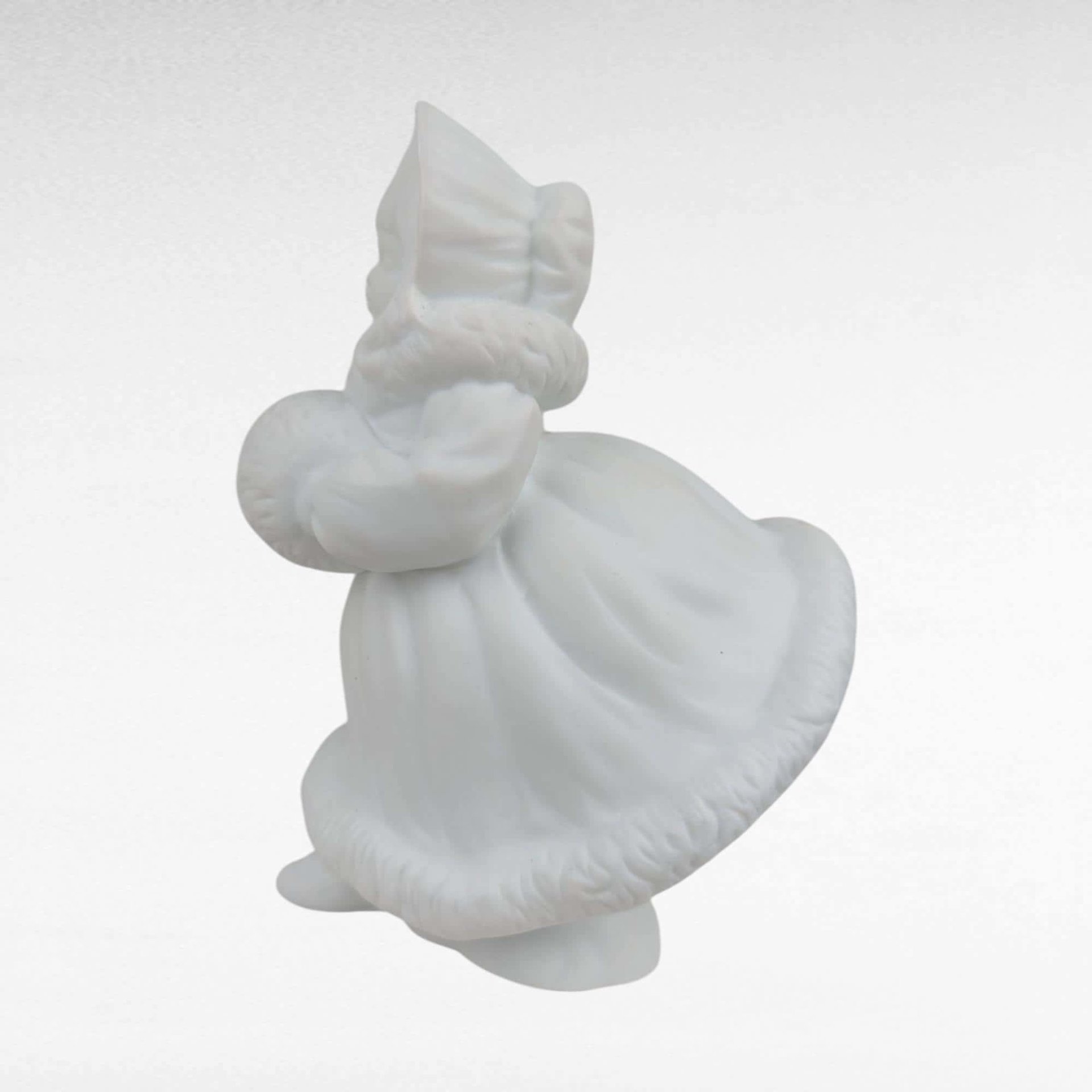 Vintage Dept 56 Silhouette Skating Figurine Pair, Cheryl Johnson Bisque Porcelain, Winter Holiday Decor, Collectible Figurines