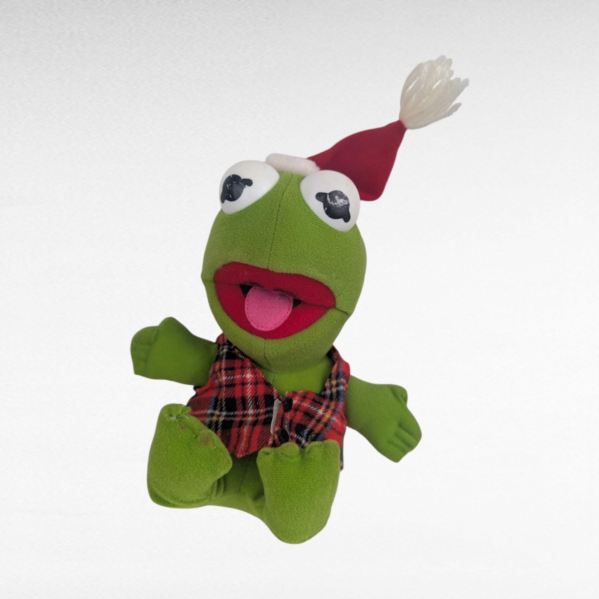 Vintage Muppets Fozzie Bear & Kermit the Frog Plush Toy Set, McDonalds Fozzie, Holiday Muppets, Collectible Jim Henson Characters