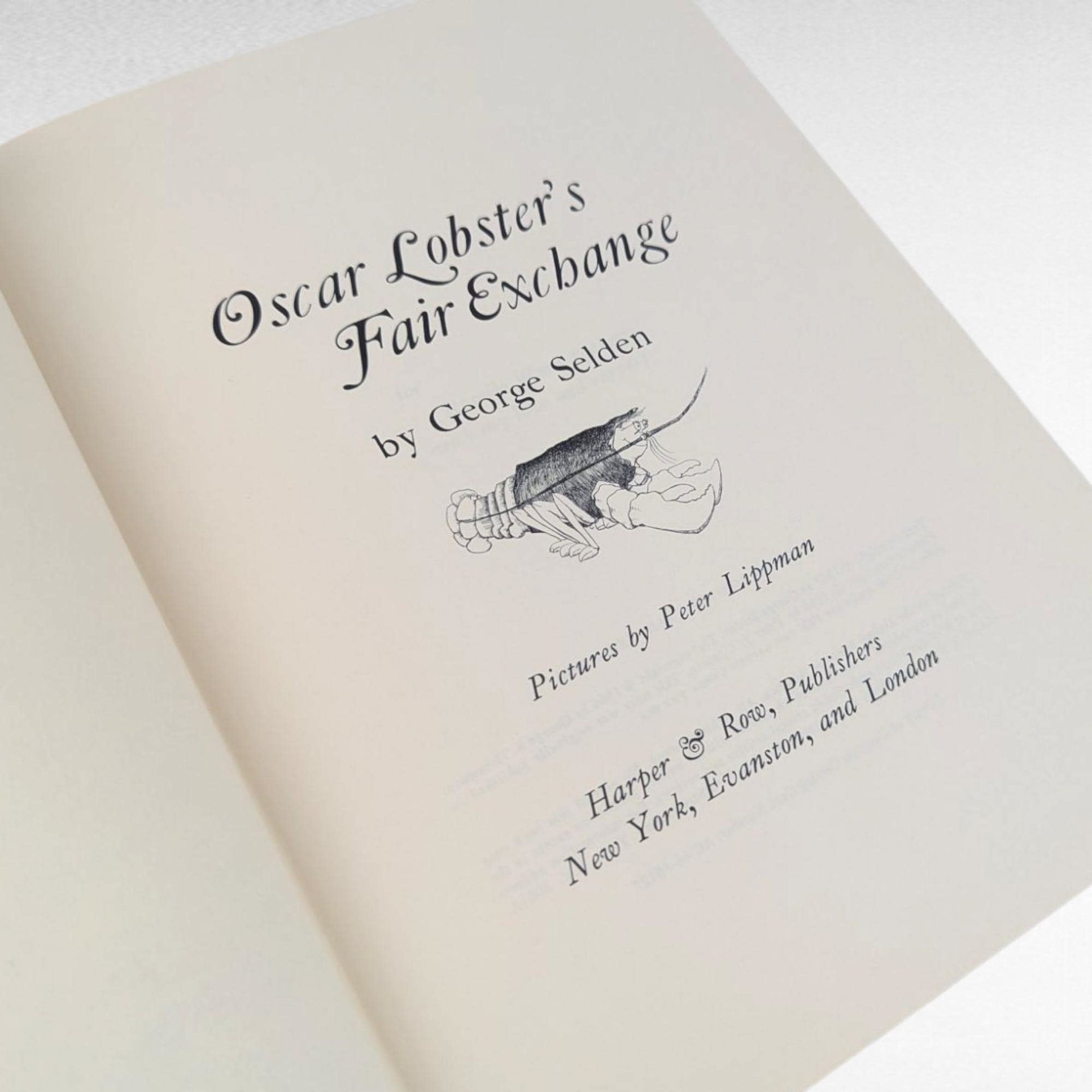 1966 Oscar Lobster's Fair Exchange, George Selden, Vintage Children's Book, Illustrated Hardcover, Gift for Kids, Book Lovers
