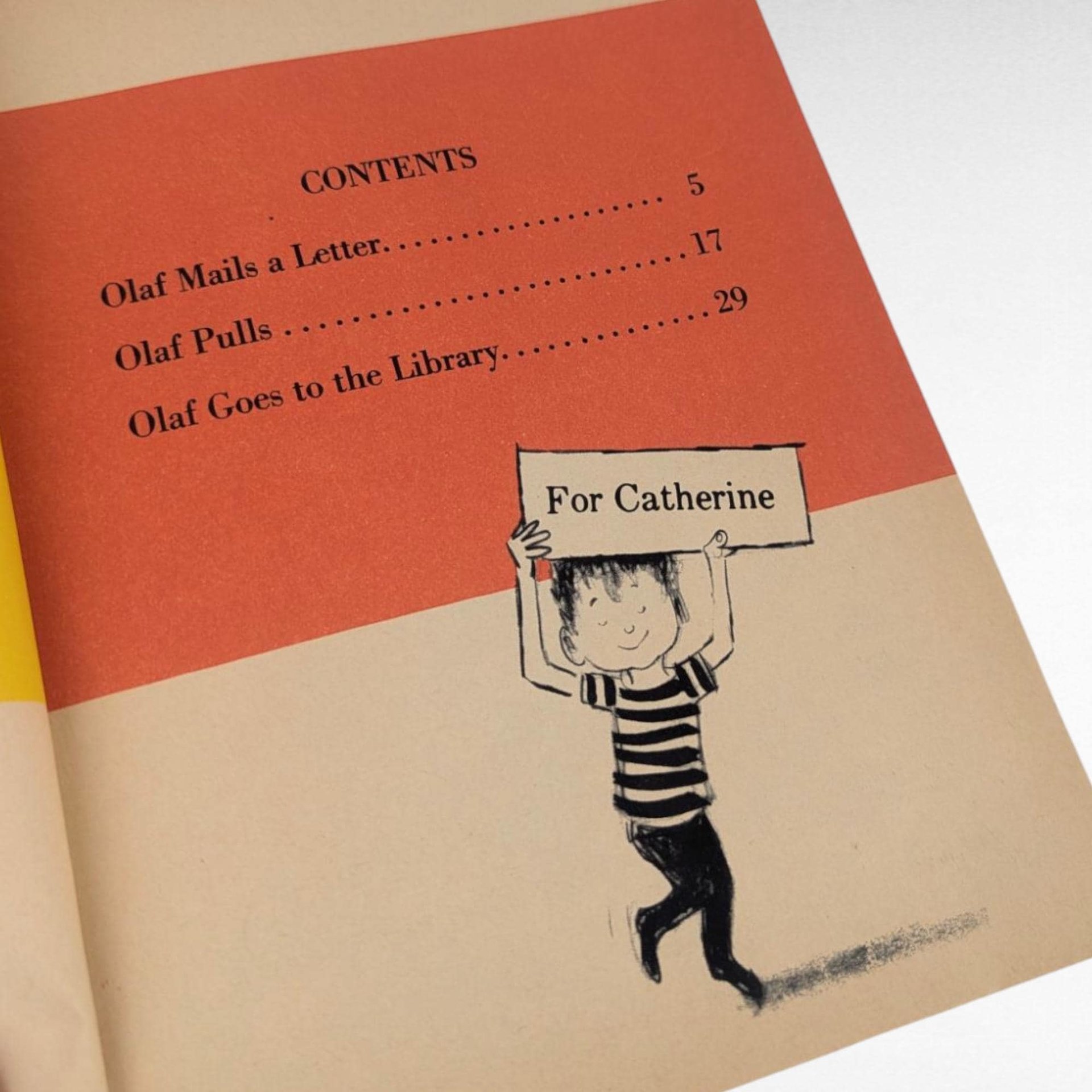 1961 Olaf Reads, Joan Lexau, Vintage Children's Book, Illustrated Softcover, Gift for Early Readers