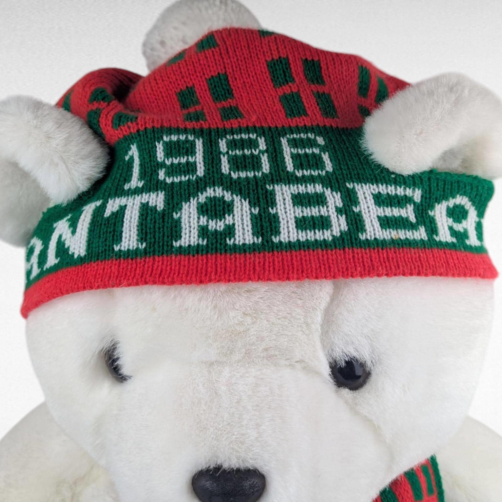 1986 Dayton Hudson Santa Bear, Vintage Holiday, Plush Collectible, Gift