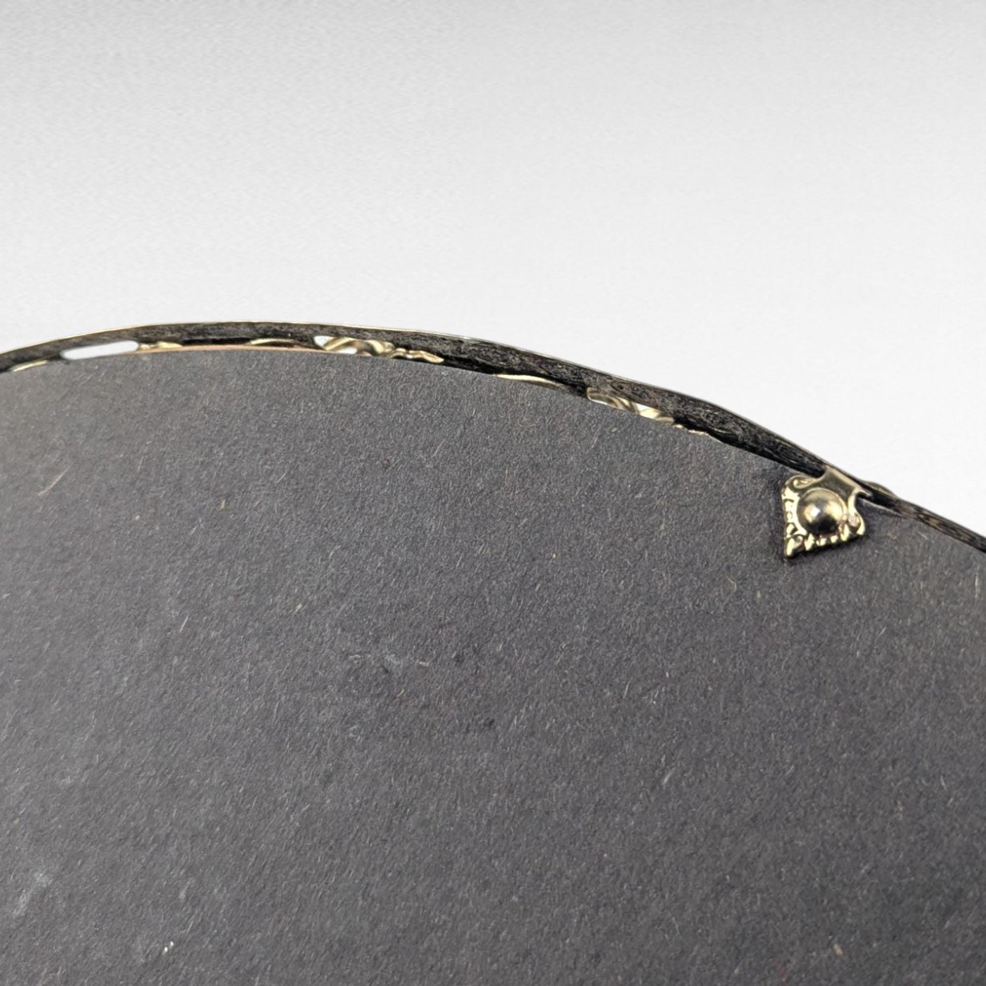Vintage Gold Filigree Oval Mirror, Vanity Tray, Dresser Organizer, Perfume Display