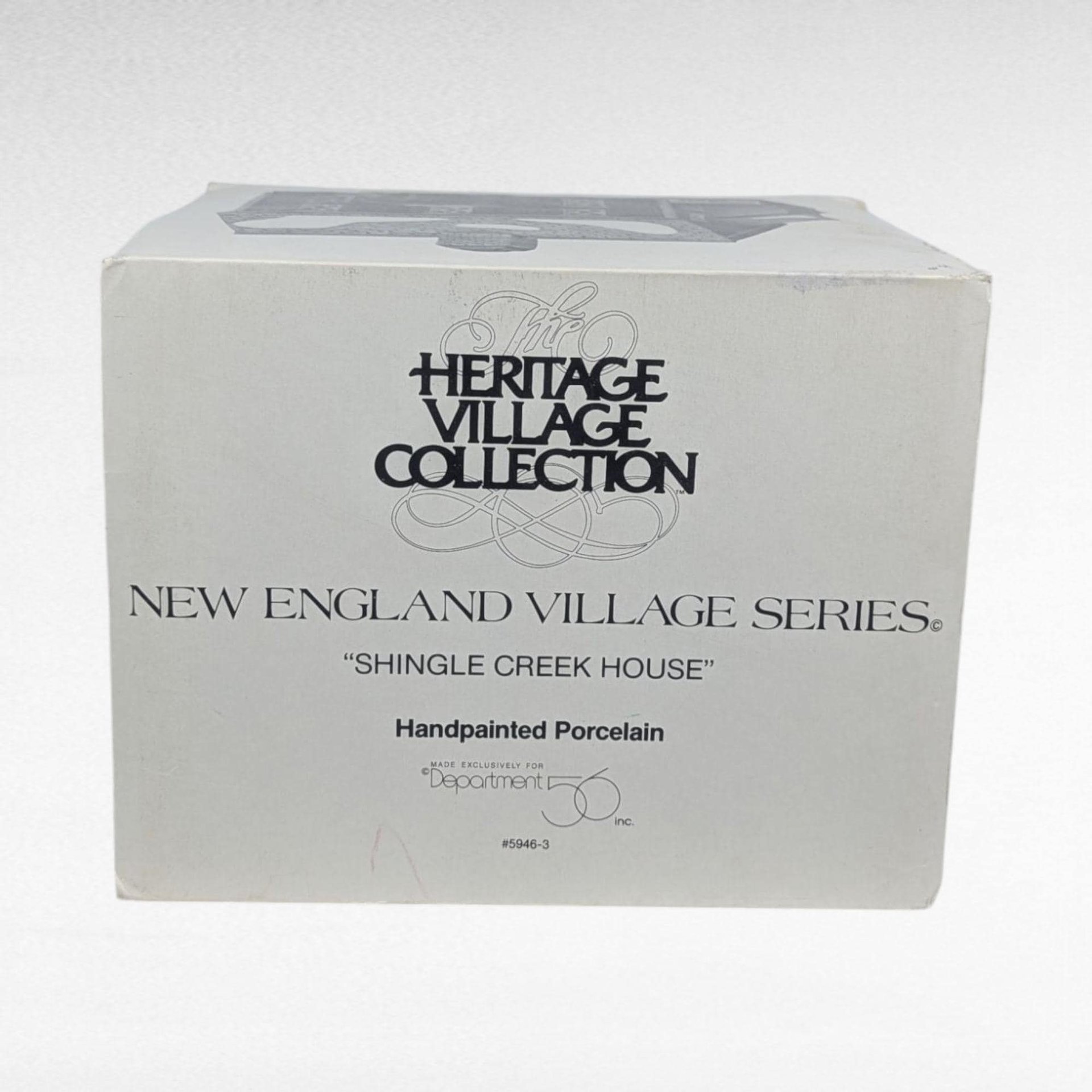 Dept 56 Shingle Creek House 1990 Heritage Village Lighted Christmas Building, Porcelain Collectible, 5946-3