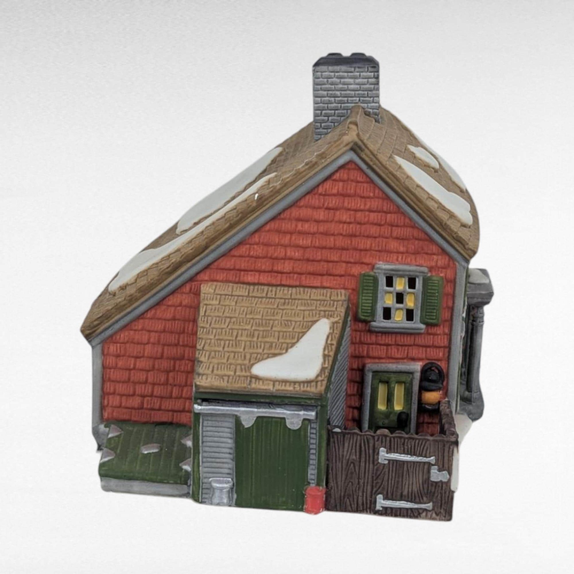 Dept 56 Shingle Creek House 1990 Heritage Village Lighted Christmas Building, Porcelain Collectible, 5946-3