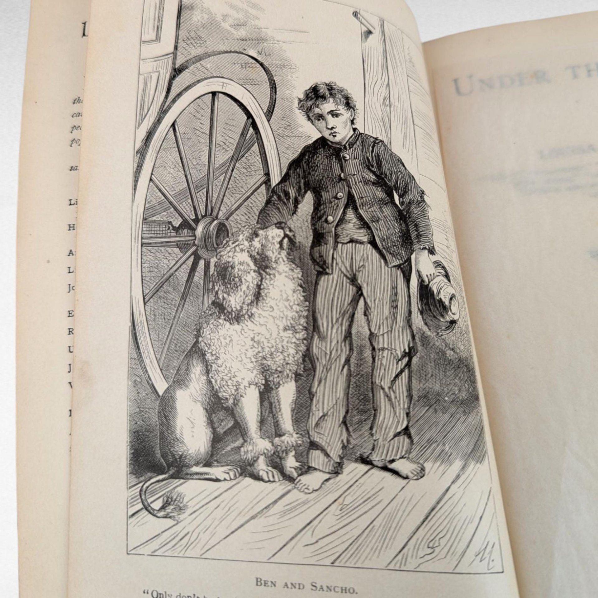 Antique 1878 Under the Lilacs Book by Louisa May Alcott, Vintage Children's Literature, Collectible Classic Novel