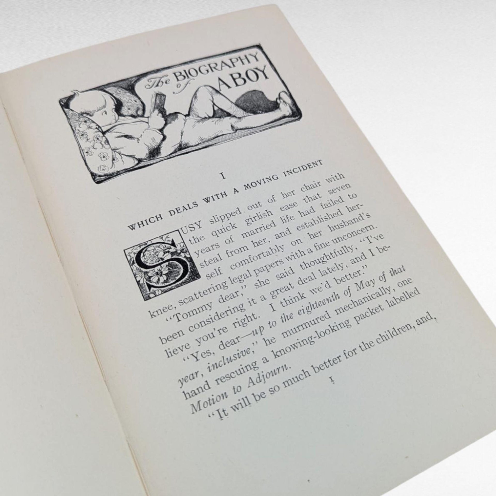 Antique 1910 Biography of a Boy Book, Josephine Daskam Bacon, Illustrated by Rose O'Neill, Vintage Literature