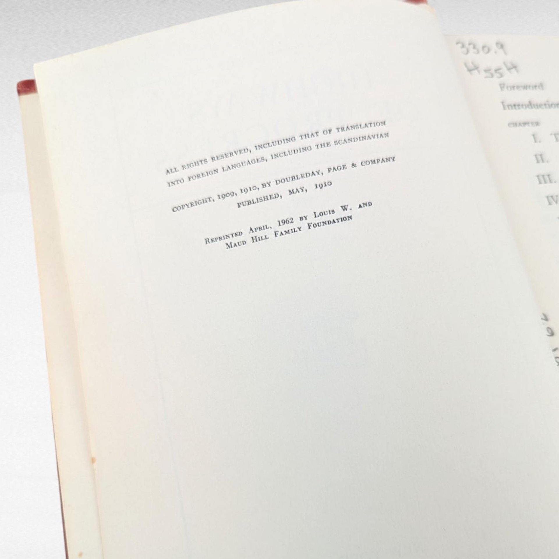 Collectible 1962 Highways of Progress Book by James J Hill, Transportation History