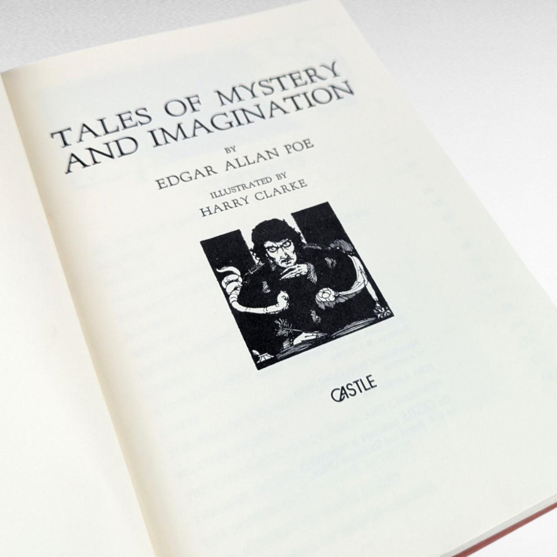 Vintage Edgar Allan Poe Tales of Mystery Imagination, Harry Clarke Illustrations, Gothic Literature, Gift for Reader