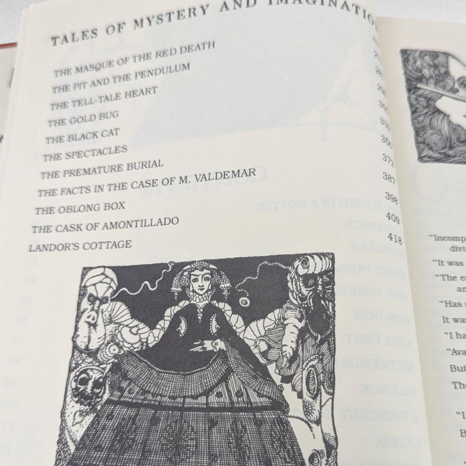Vintage Edgar Allan Poe Tales of Mystery Imagination, Harry Clarke Illustrations, Gothic Literature, Gift for Reader