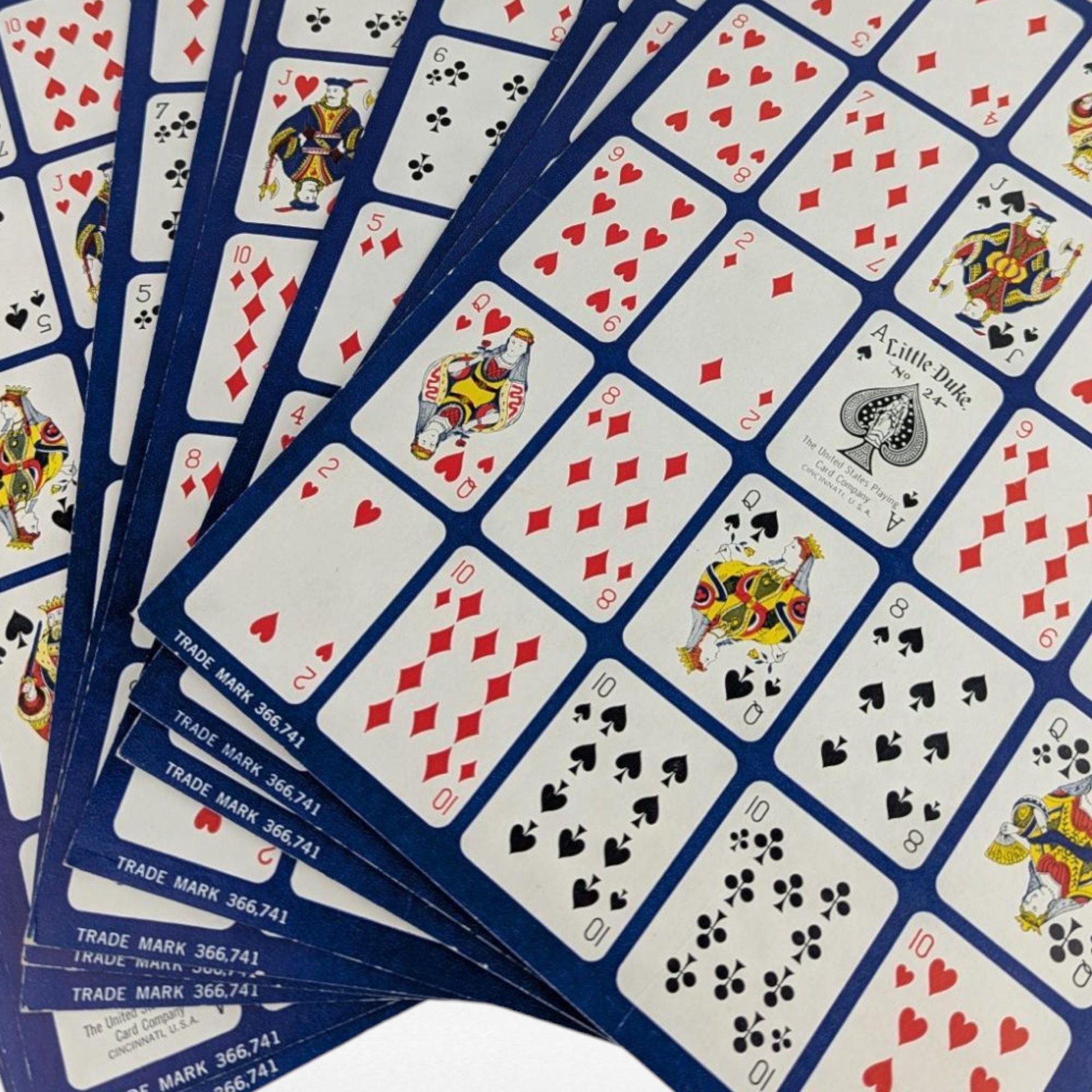 Vintage Po-Ke-No Game, Complete 12 Board Set with Chips - Classic Poker Keno Group Card Game, Instructions Included