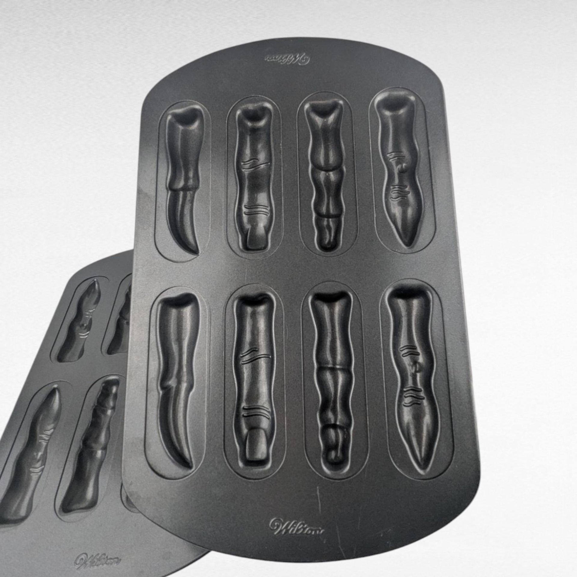 Vintage Wilton Halloween Fingers Cookie Pan, Spooky Finger Shaped Cookie Mold, Novelty Baking Pan for Halloween Treats