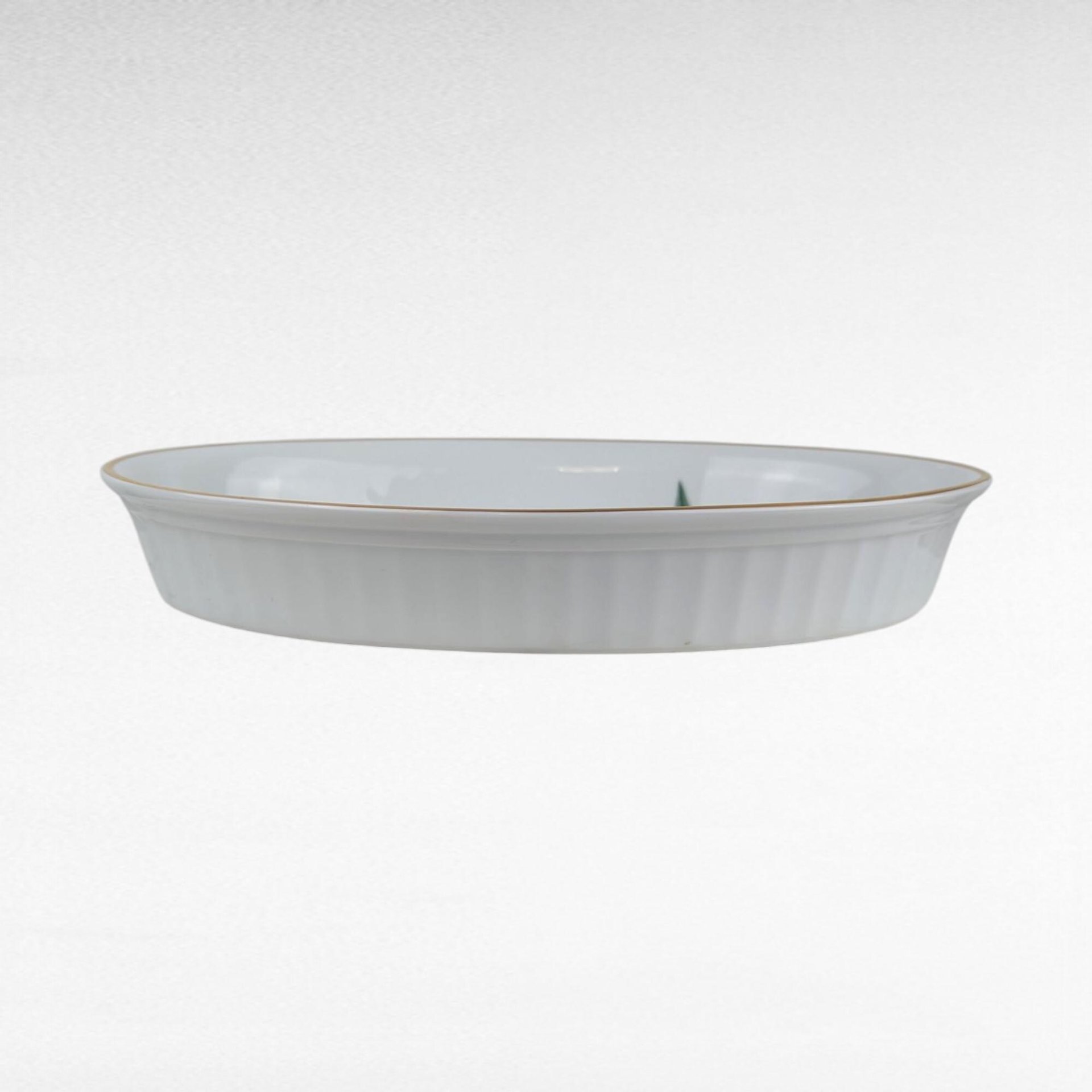 Vintage 1961 Royal Worcester Evesham Gold Oval Baking Dish, 11 Inch Oven to Table Ware, English Porcelain Casserole Server