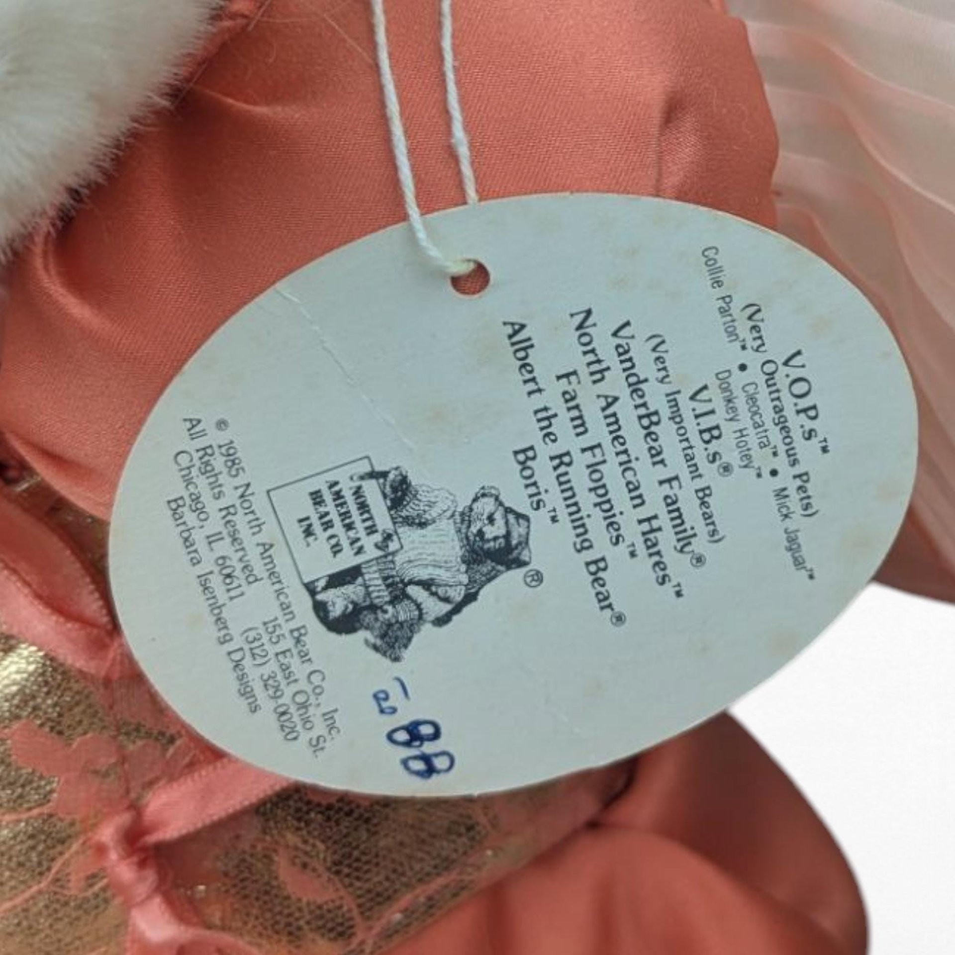Vintage 1985 North American Bear Co VOP, Collie Parton, Plush Dog Doll, Very Outrageous Pets, 80s Celebrity Parody Collectible