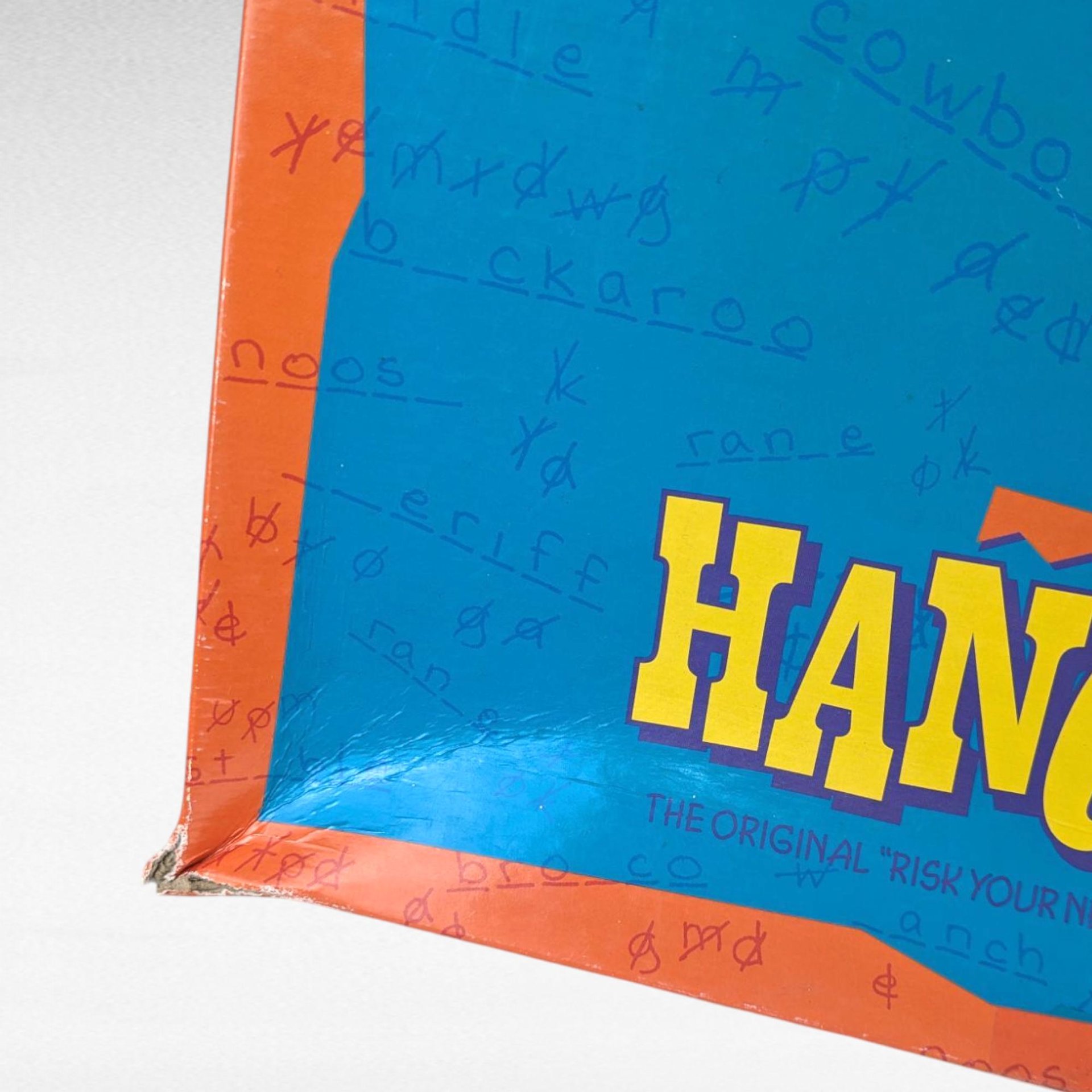 Vintage 1988 Hangman Board Game by Milton Bradley, Complete 80s Word Guessing Game, Family Game Night Toy