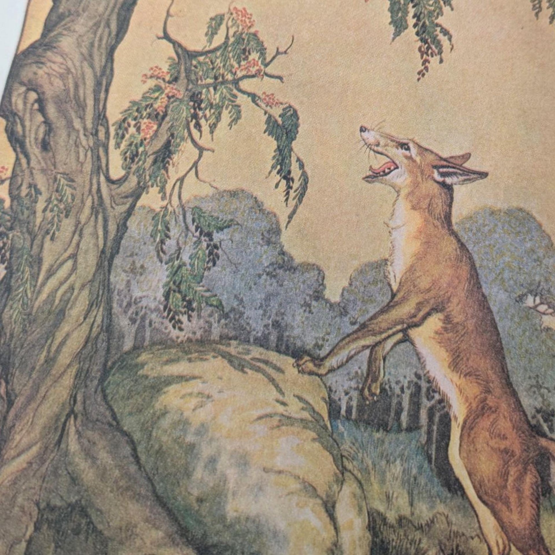 Vintage The Aesop for Children, Hardcover Book, Milo Winter, Illustrations, Checkerboard Press, Classic Fables Collectible