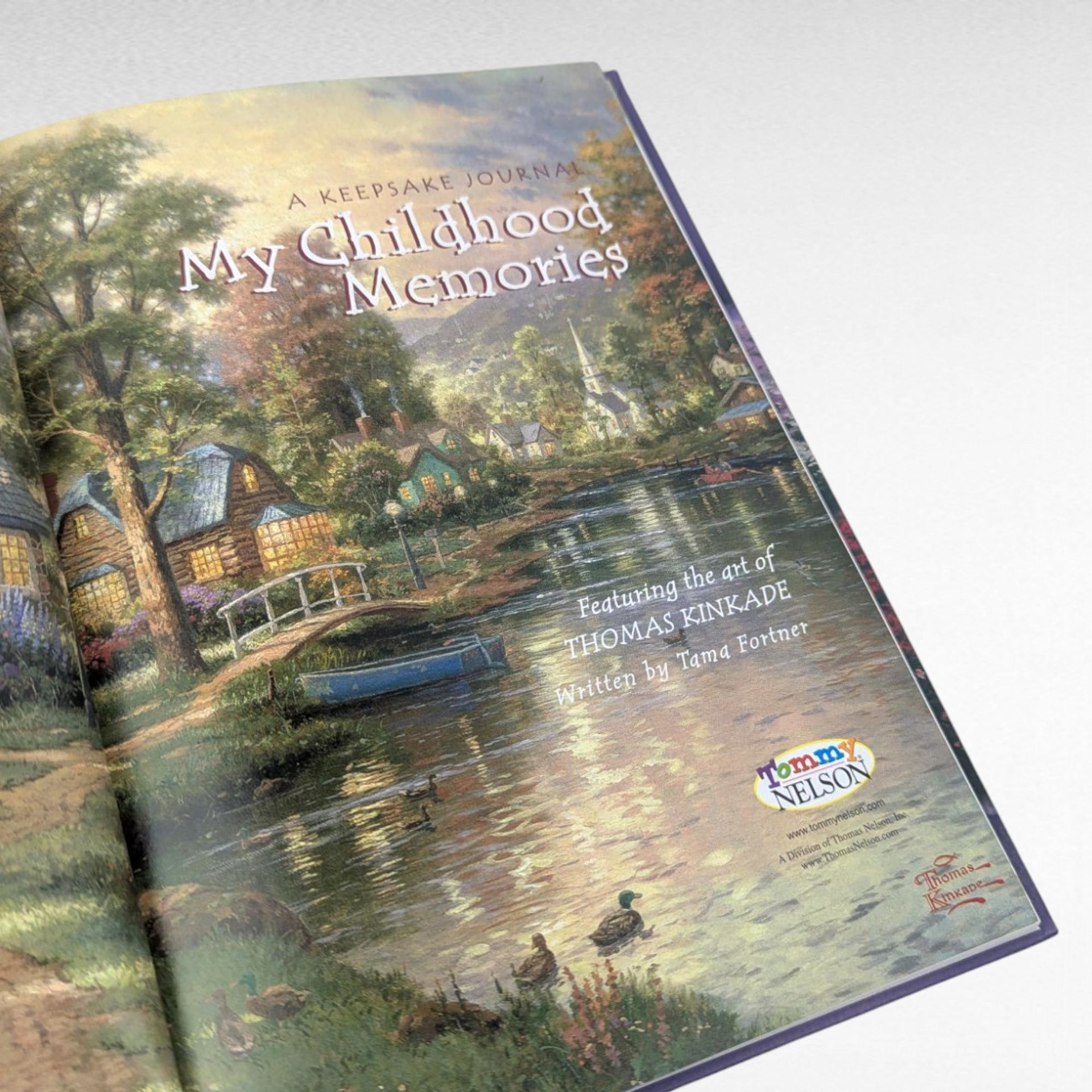 Unused Thomas Kinkade My Childhood Memories Keepsake Journal, 2003, Hardcover