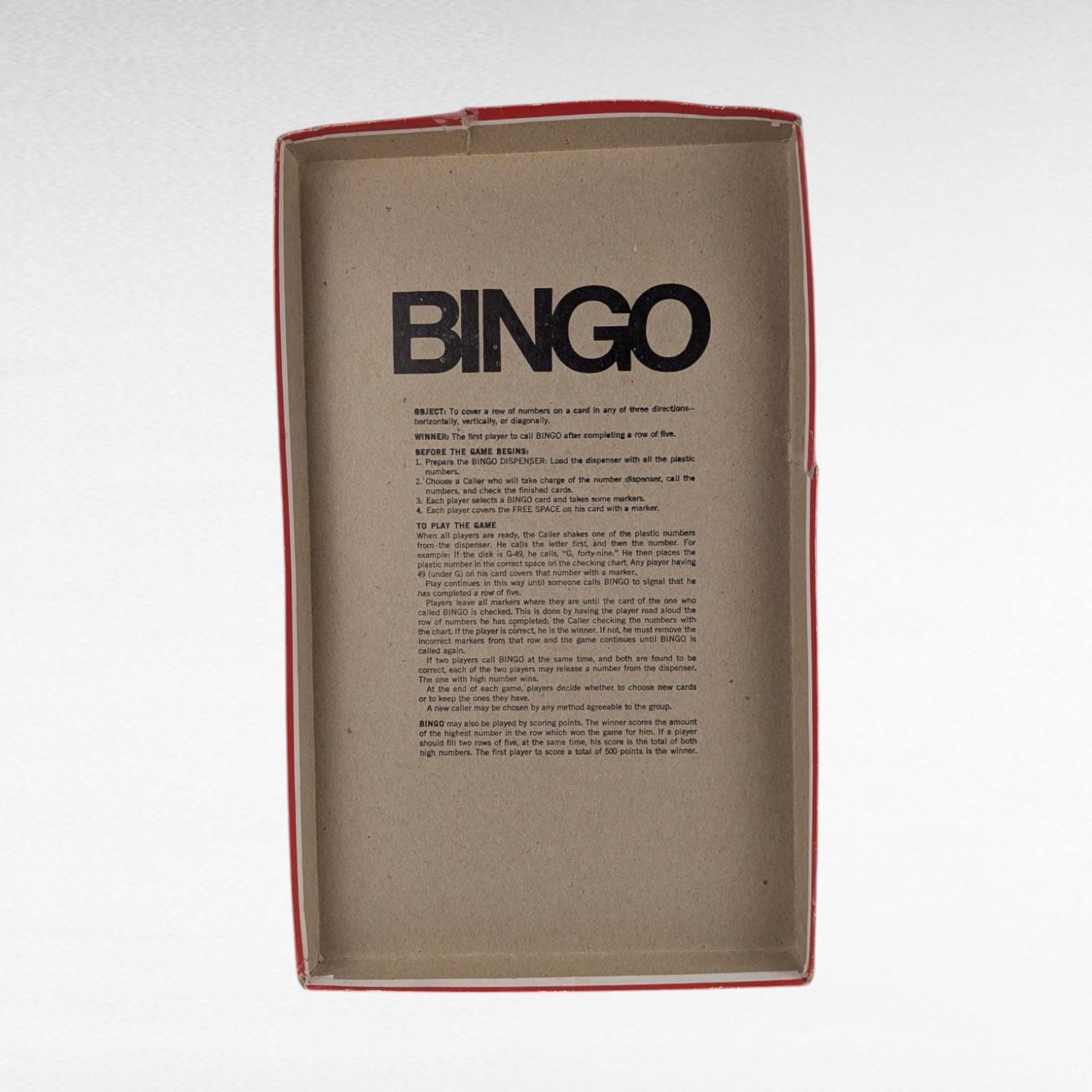 Vintage Whitman Bingo Game Set, 40-Card Family Game Night Box, Classic Group Activity Supplies, Paper Ephemera for Crafts, Game Room Decor
