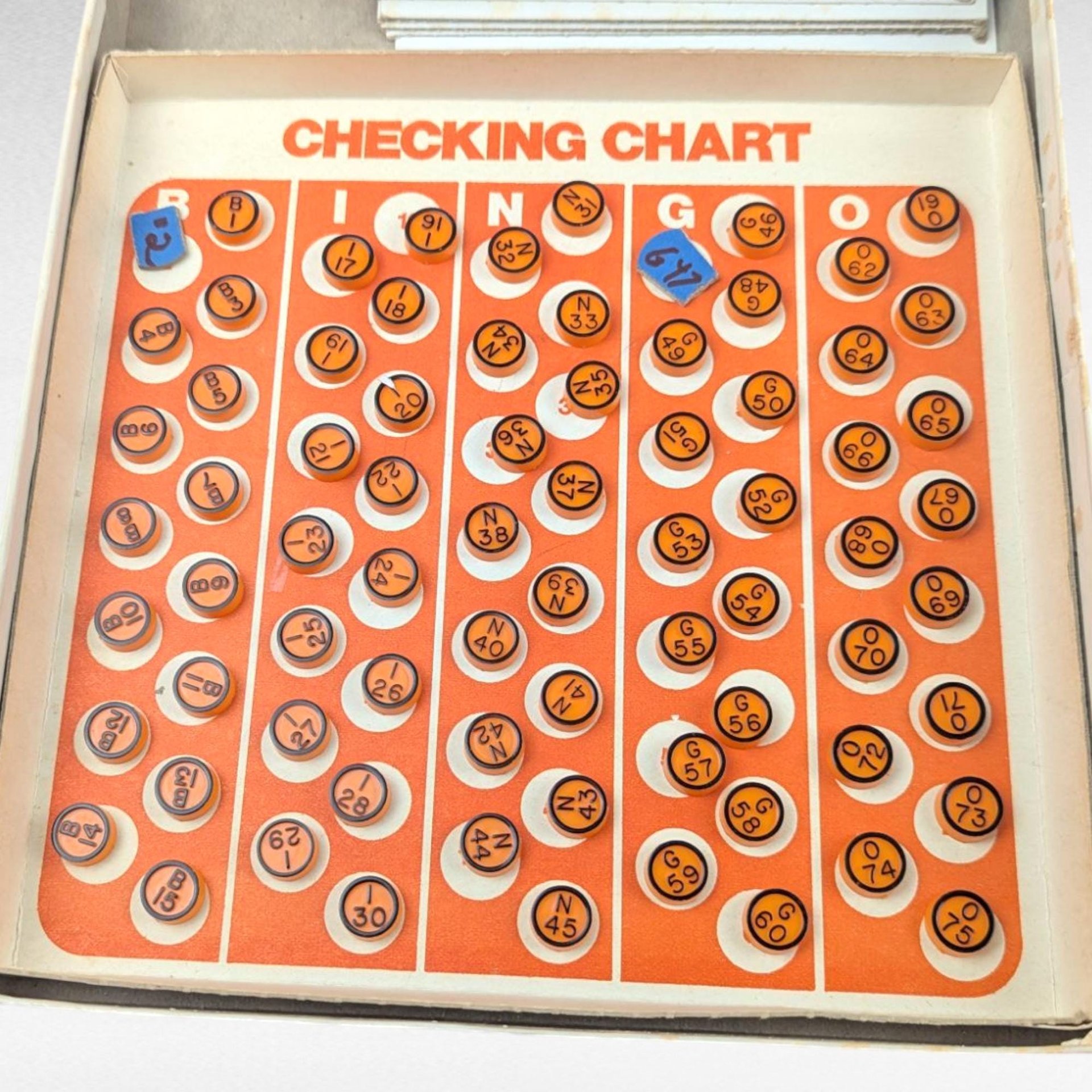 Vintage Whitman Bingo Game Set, 40-Card Family Game Night Box, Classic Group Activity Supplies, Paper Ephemera for Crafts, Game Room Decor