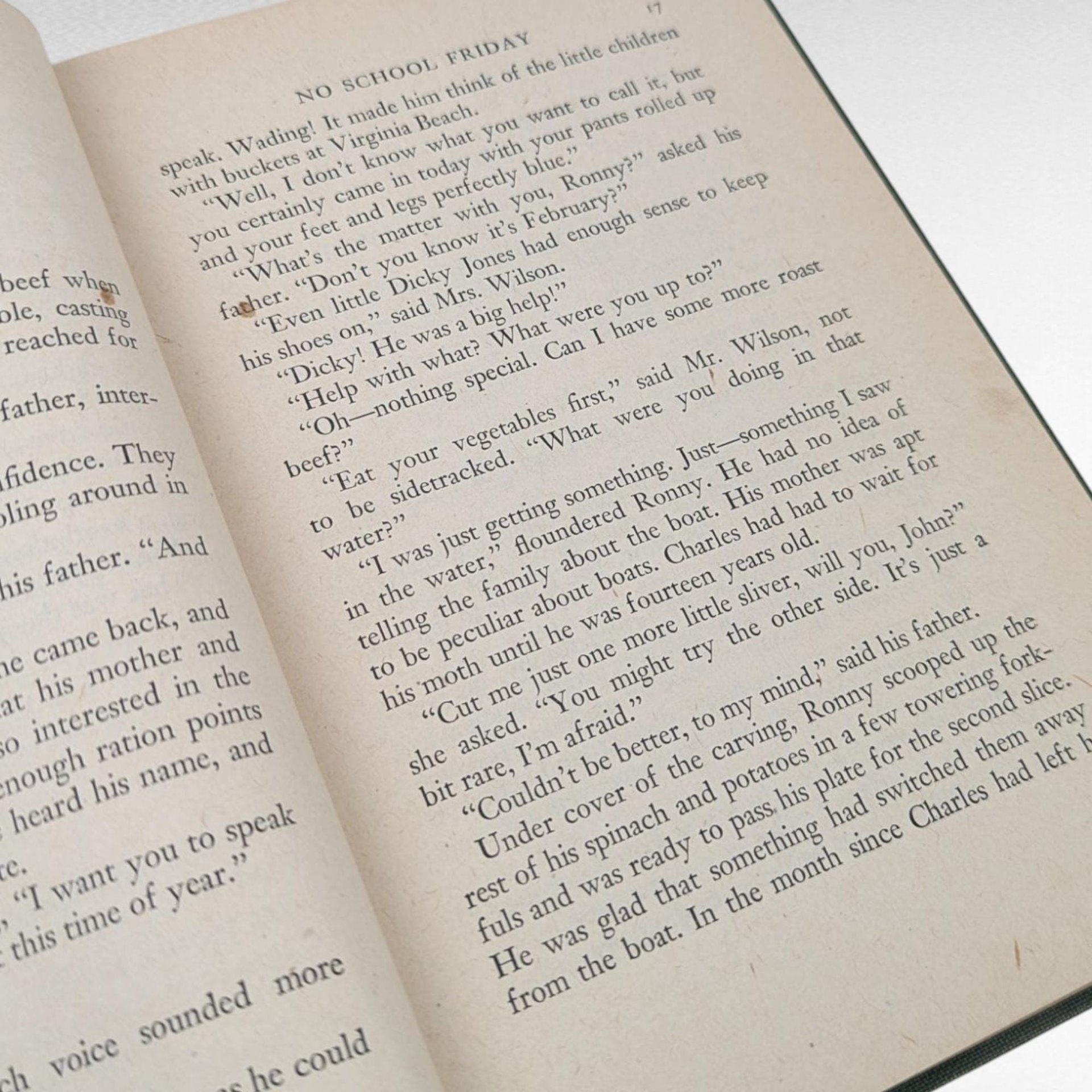Vintage 1945 No School Friday, Fran Martin, Hardcover Children's Book, Mid-Century Youth Story, Collectible Novel