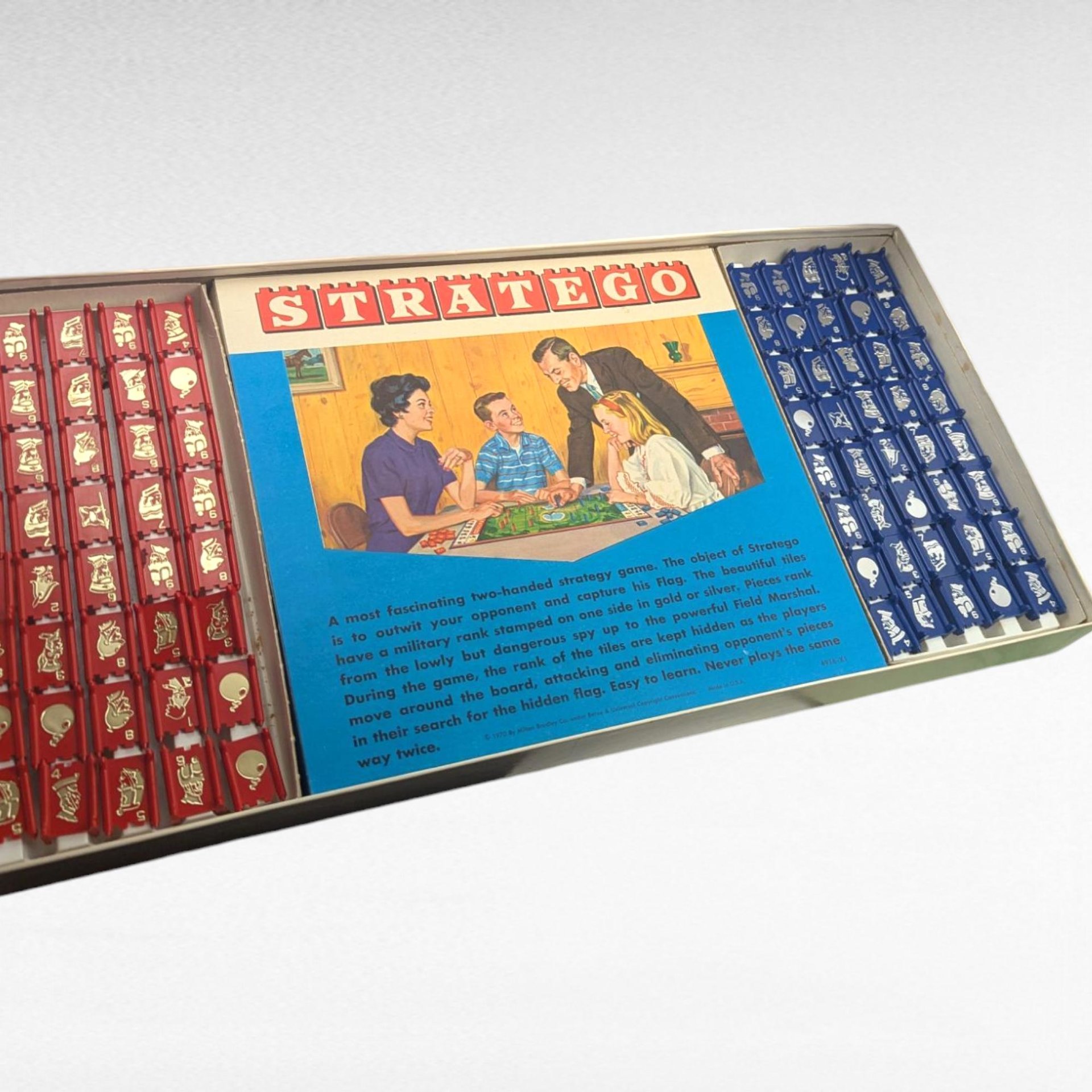 Vintage 1975 Stratego Board Game, Milton Bradley, Complete, Classic Strategy Game, Two-Player Battle Game