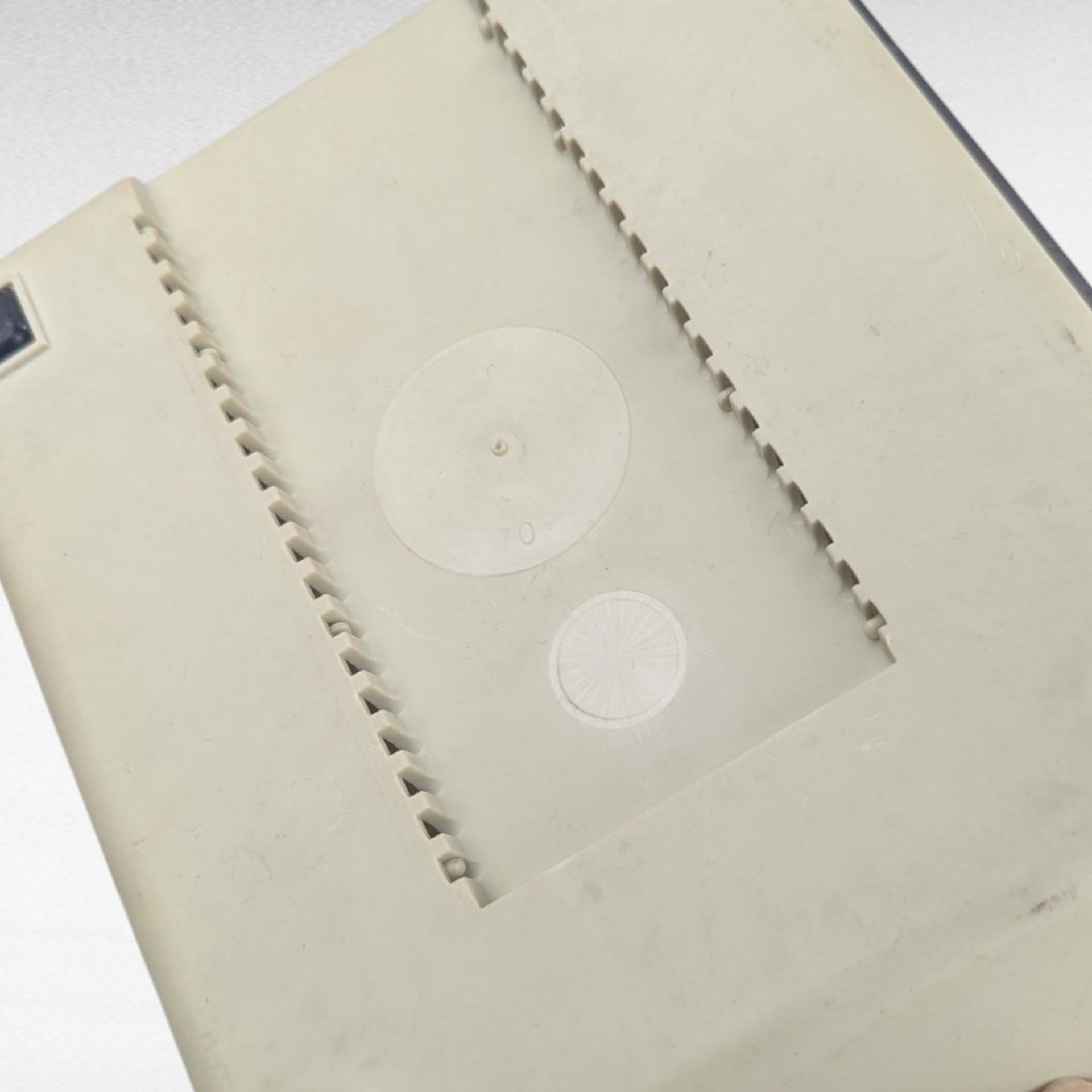 Vintage Eichner 5.25 Inch Floppy Diskette Storage Case, Smoked Plastic Lid, 4 Dividers, Computer Data Organization, Tech Nostalgia Gift